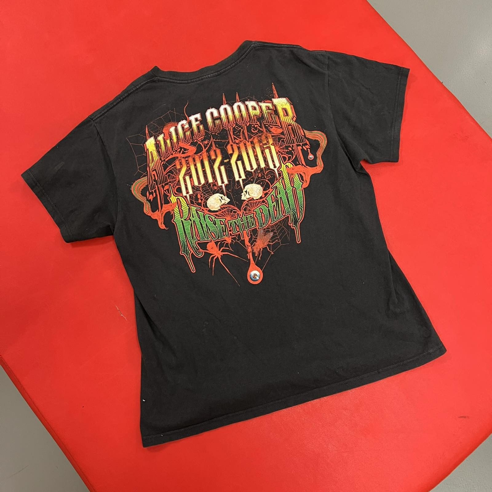 Band Tees × Vintage Vintage ALICE COOPER Rock tee 2012 T-Shirt Size US S / EU 44-46 / 1 - 2 Thumbnail
