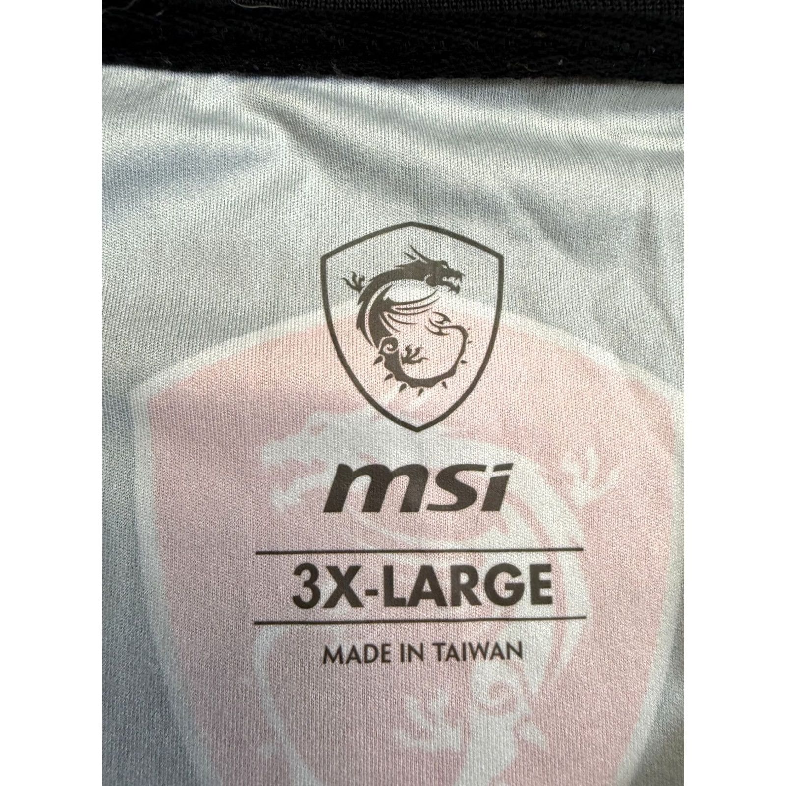 Vintage Giftware MSI True Gaming Polo Shirt Mens 3XL Black Taiwan Giftware Men Polo Shirt 3XL Black Taiwan Size US XXL / EU 58 / 5 - 2 Thumbnail