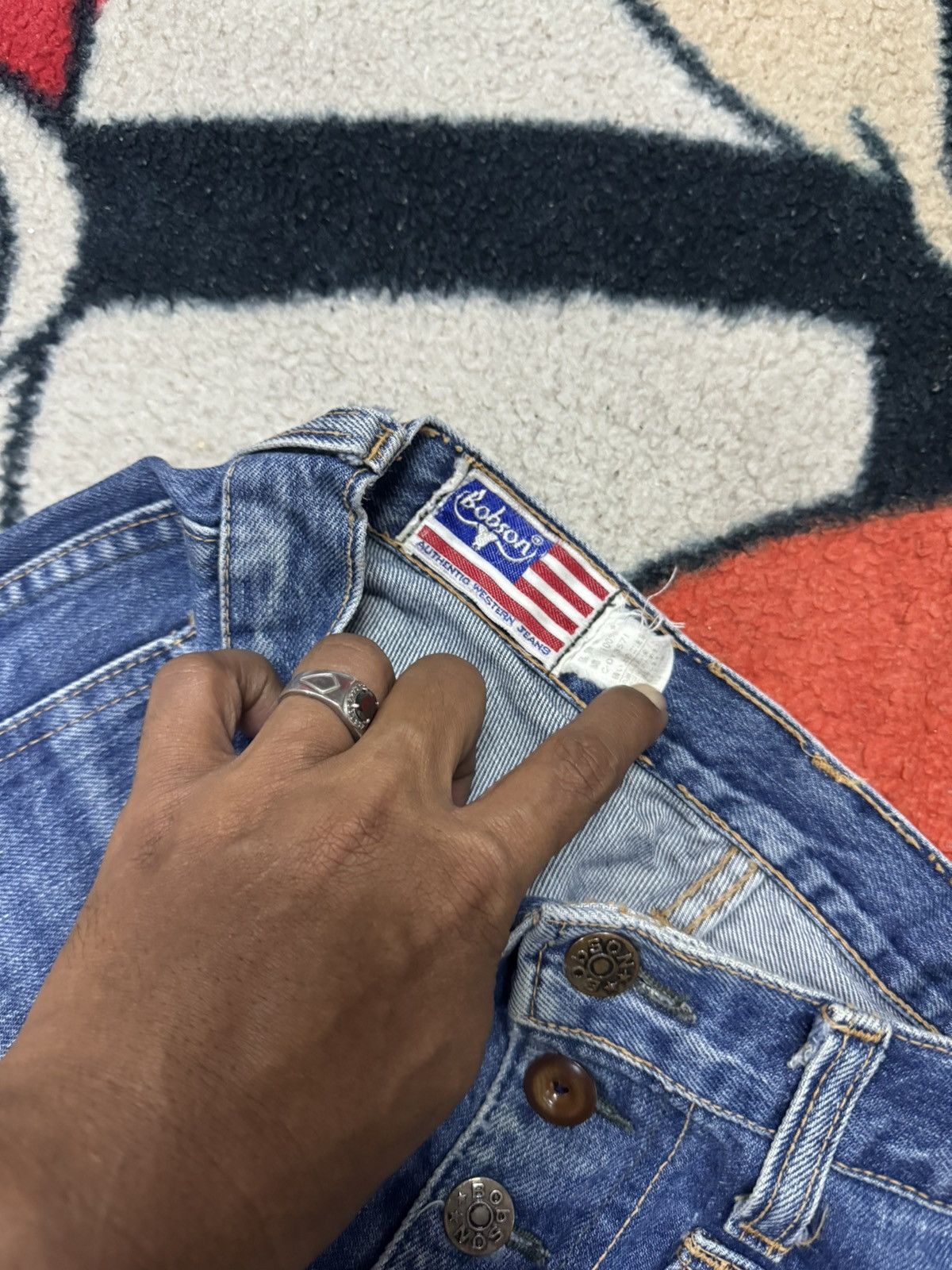 Vintage VINTAGE BOBSON FLARE JEANS Size US 28 / EU 44 - 3 Thumbnail