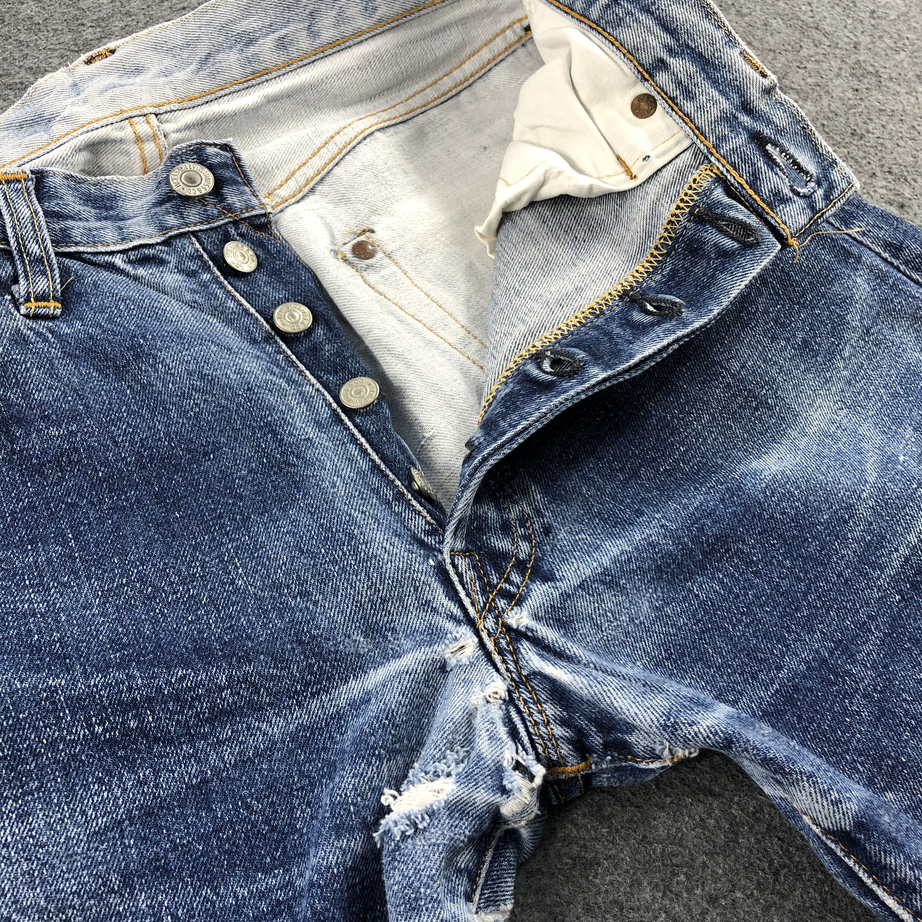 Levi's × Vintage Vintage 90s Big E Levis 501 Redline Jeans-JM1380 Size US 28 / EU 44 - 9 Thumbnail