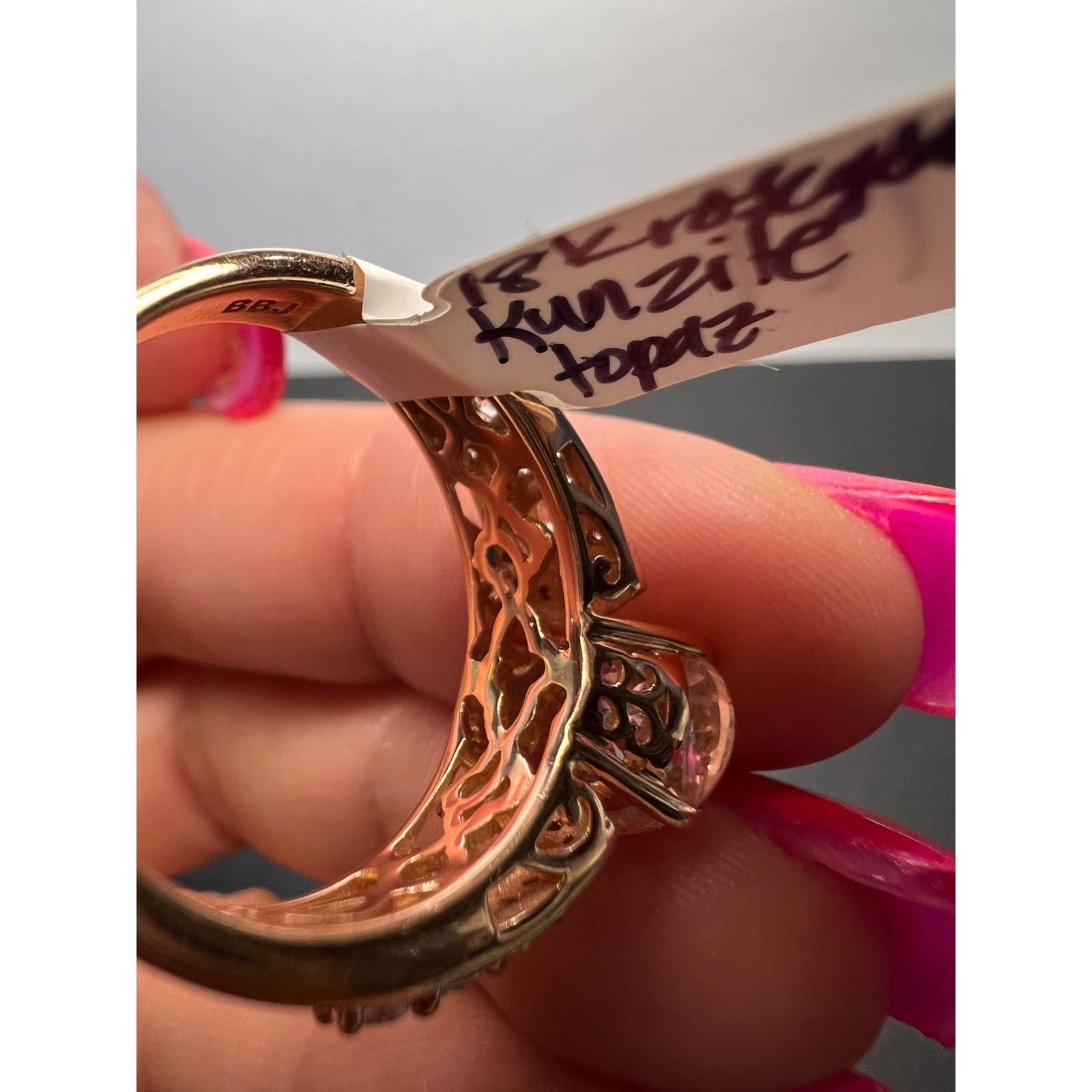 Other Pink Kunzite Rose Gold Over Sterling Silver Ring size 9 Size ONE SIZE - 10 Thumbnail