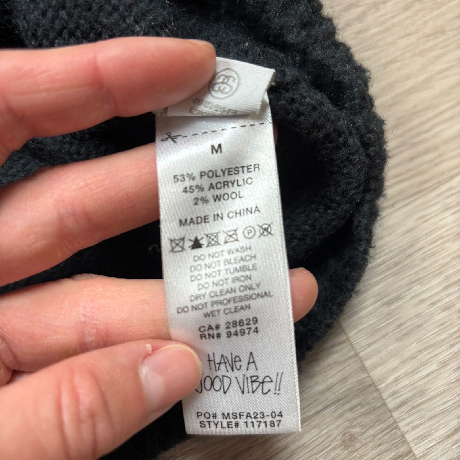 Stussy Stussy Wool Blend Full Zip Hoodie Men's Medium Streetwear Size US M / EU 48-50 / 2 - 8 Thumbnail