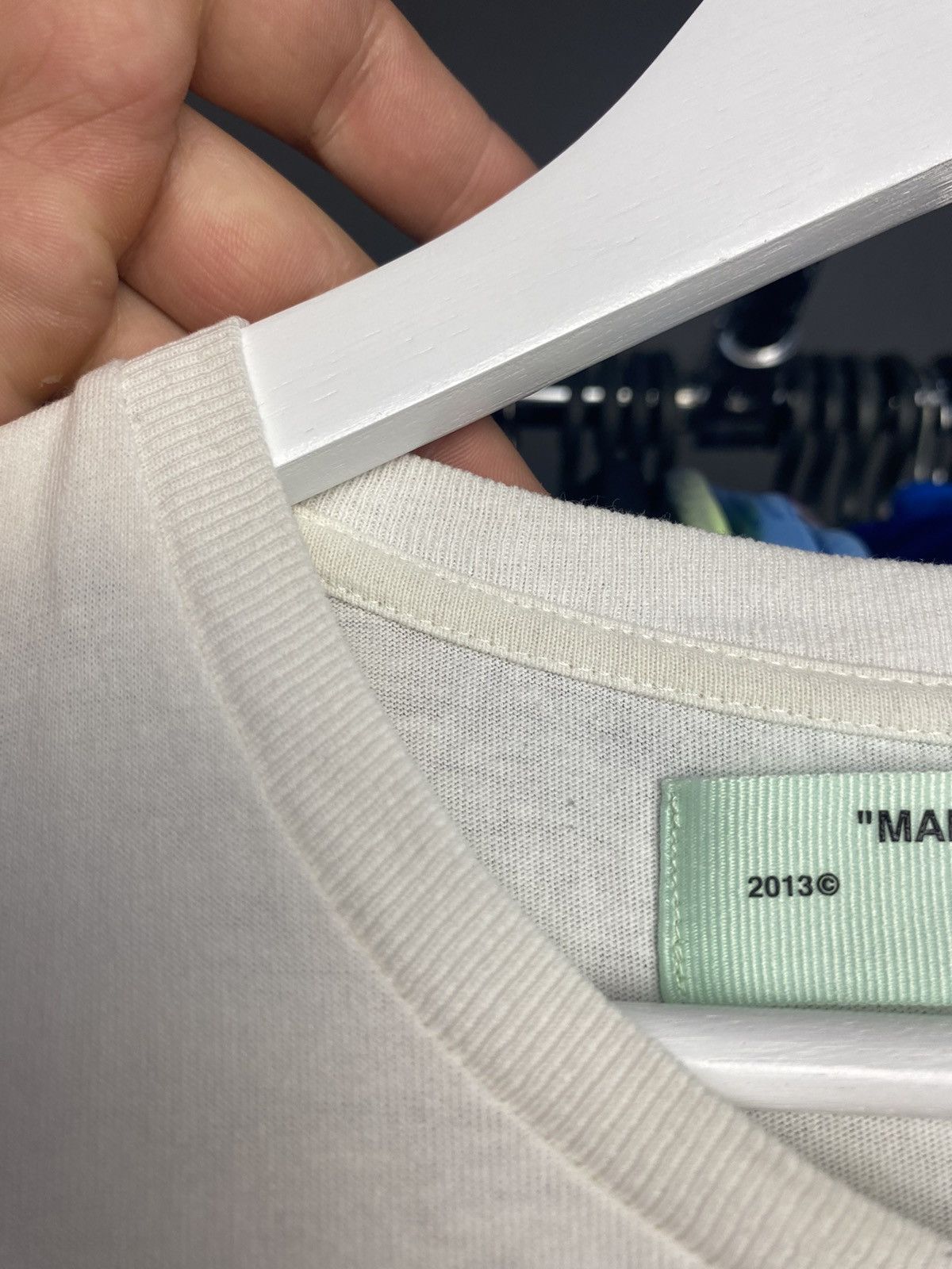 Off-White Off White Medium Spell Out White Tee Virgil Abloh Size US M / EU 48-50 / 2 - 6 Thumbnail