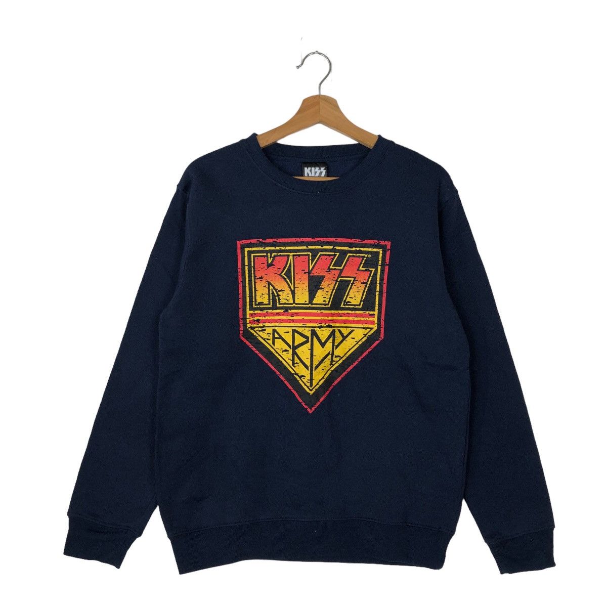 Band Tees VINTAGE SWEATSHIRT CREWNECK BAND KISS BIG LOGO Size US M / EU 48-50 / 2 - 1 Thumbnail