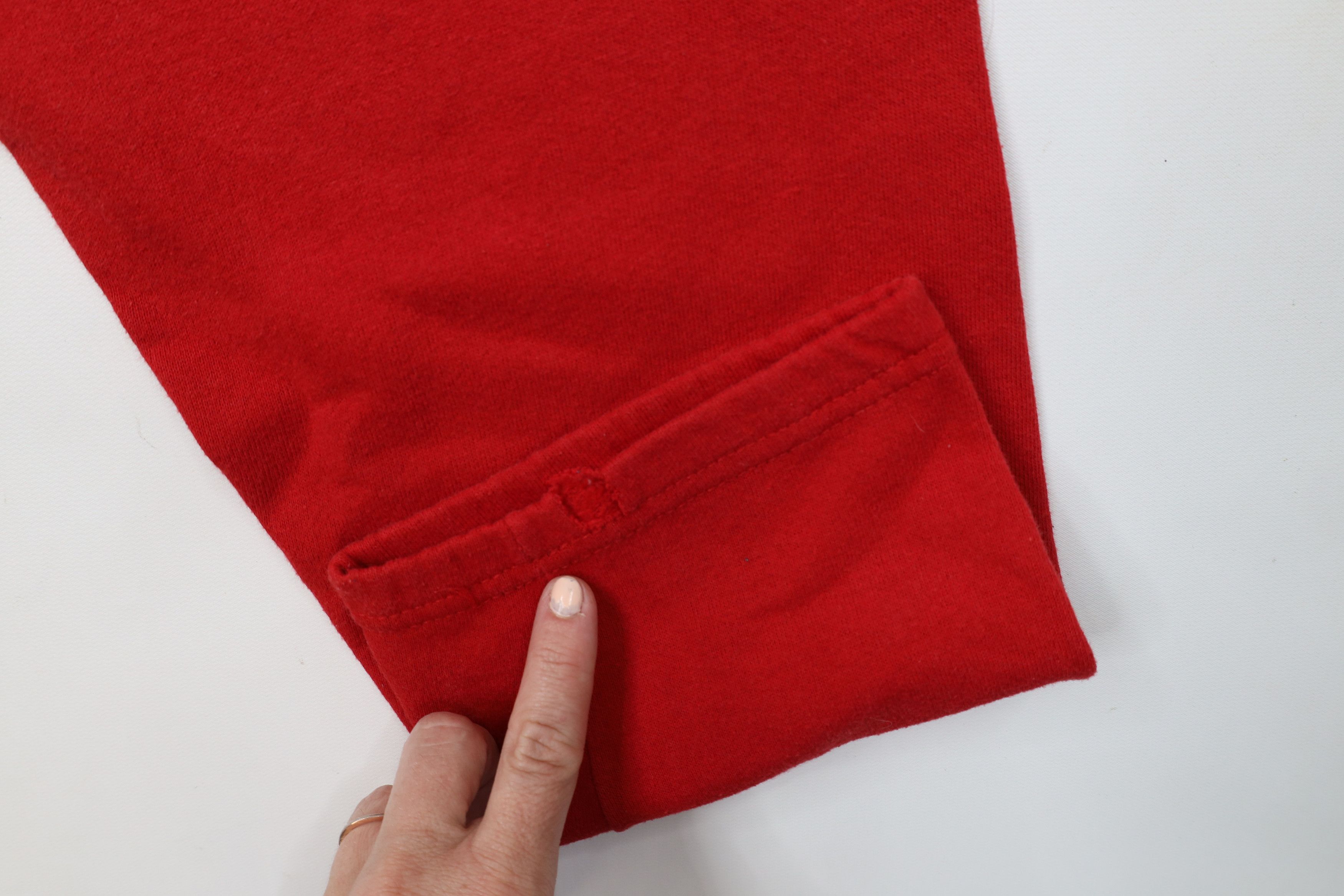 Vintage Vintage 90s Streetwear Blank Sweatpants Pants Red USA Size US 34 / EU 50 - 7 Thumbnail