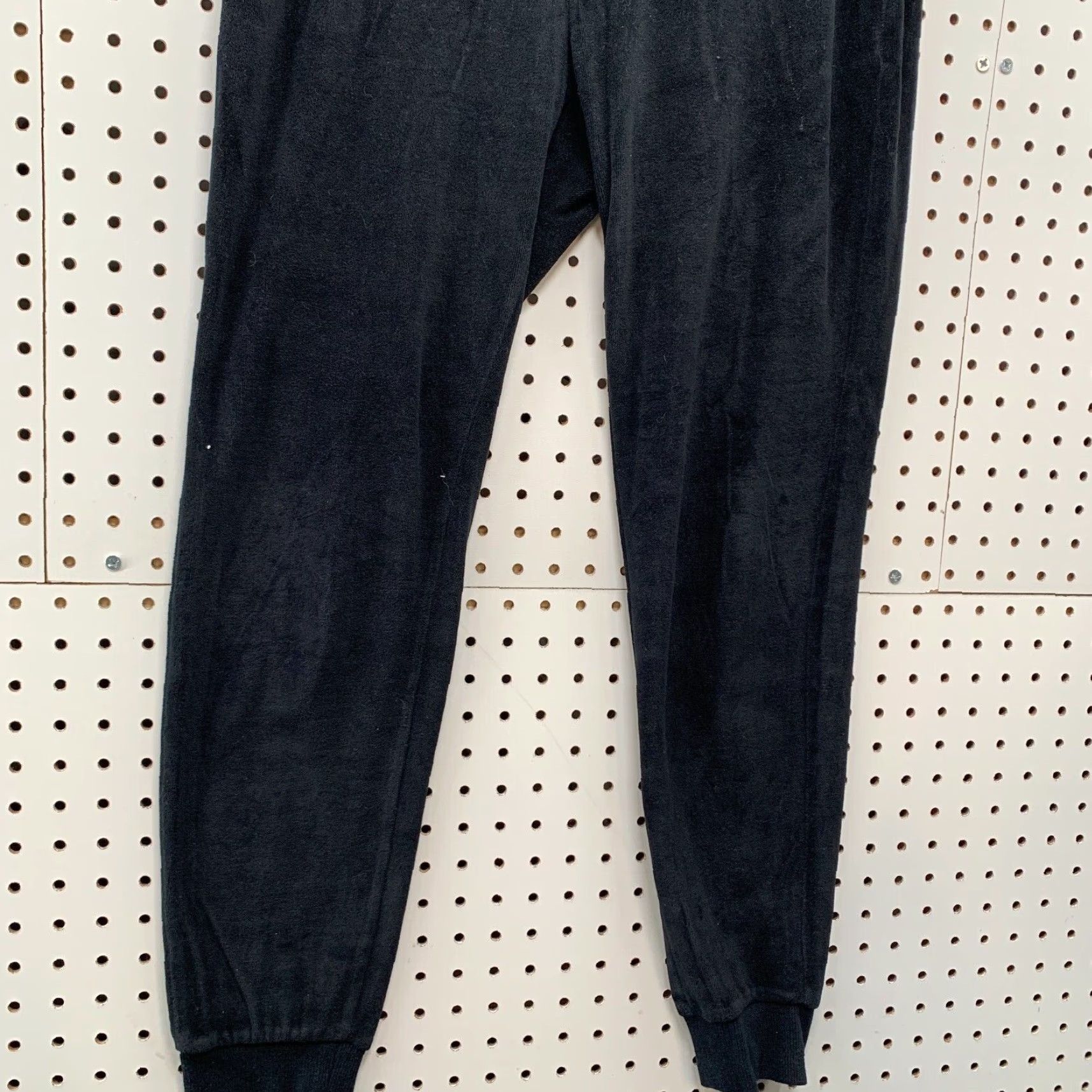 Bebe Bebe SportVelour Jogger Pants Womens Size S 30x27.5 Black Rhinestones Jogger Activewear Women 90s Decade Flair Size 28" / US 6 / IT 42 - 7 Thumbnail