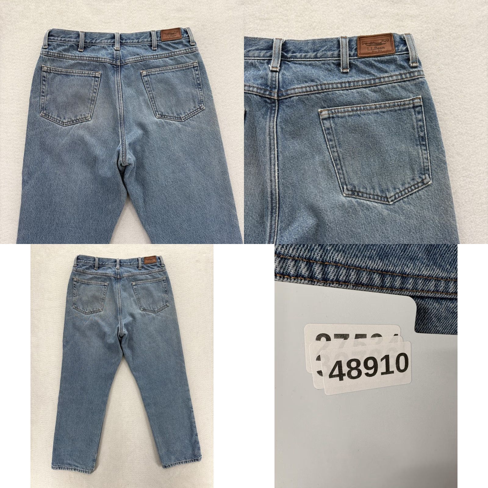 Vintage VINTAGE L.L. Bean Classic Fit Jeans Mens 34x29 Blue Medium Wash Denim Flannel Lined Work Size US 34 / EU 50 - 9 Thumbnail