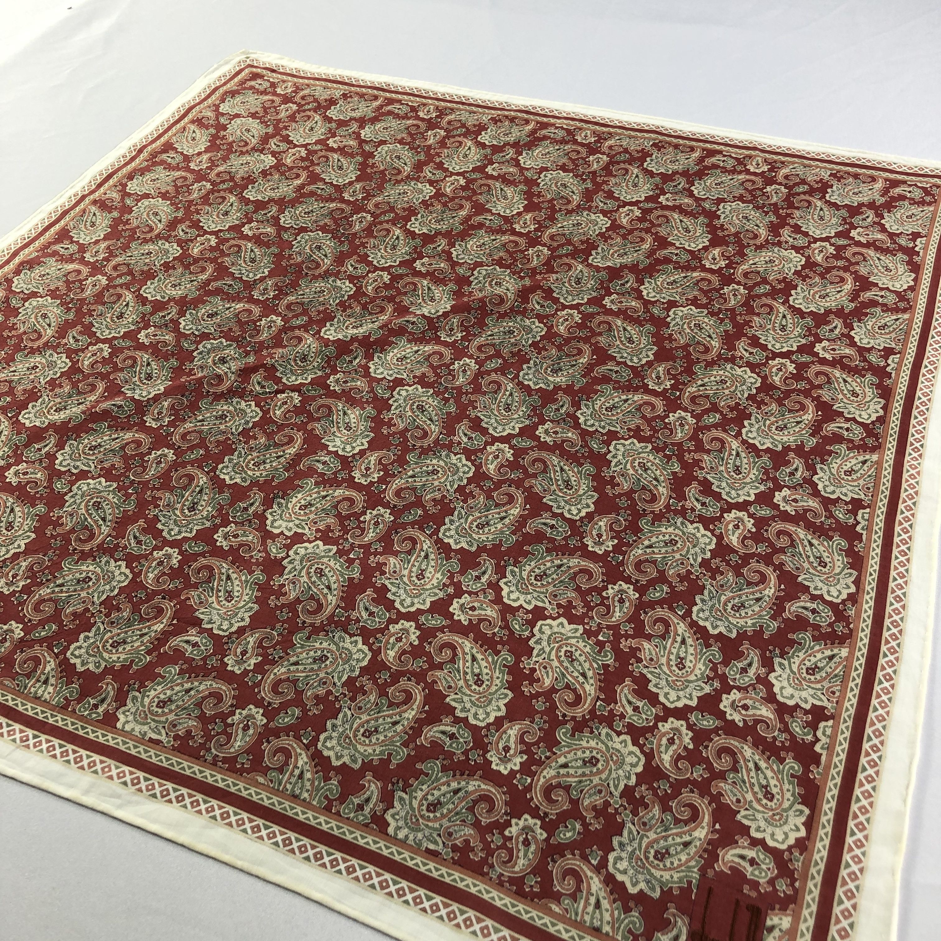 Alfred Dunhill Dunhill Paisley Handkerchief Neckerchief Bandana H2044 Size ONE SIZE - 2 Thumbnail