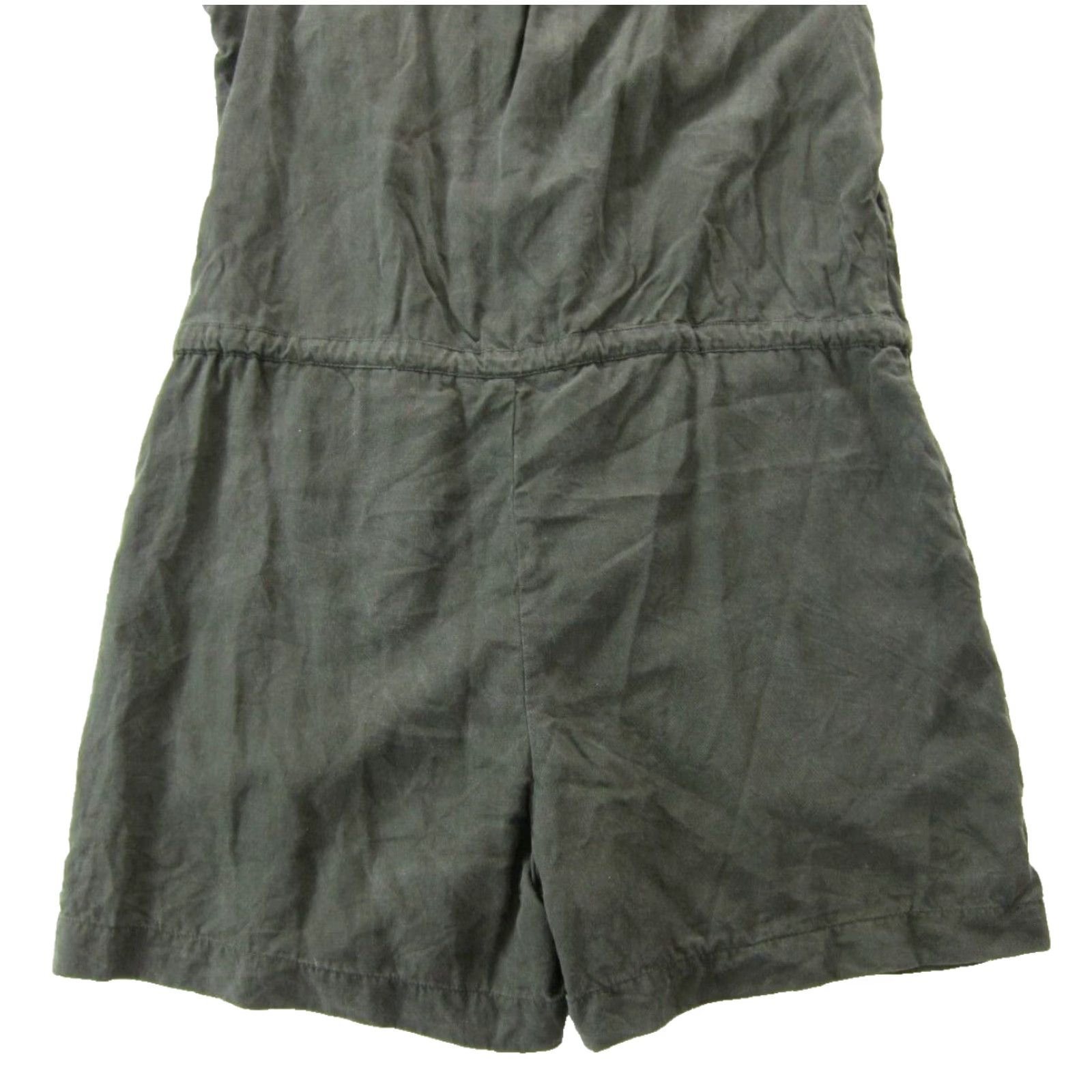 Banana Republic Banana Republic Rayon Army Green Collar Sleeveless Romper Jumpsuit Shorts 8 Size 30" / US 8 / IT 44 - 5 Thumbnail