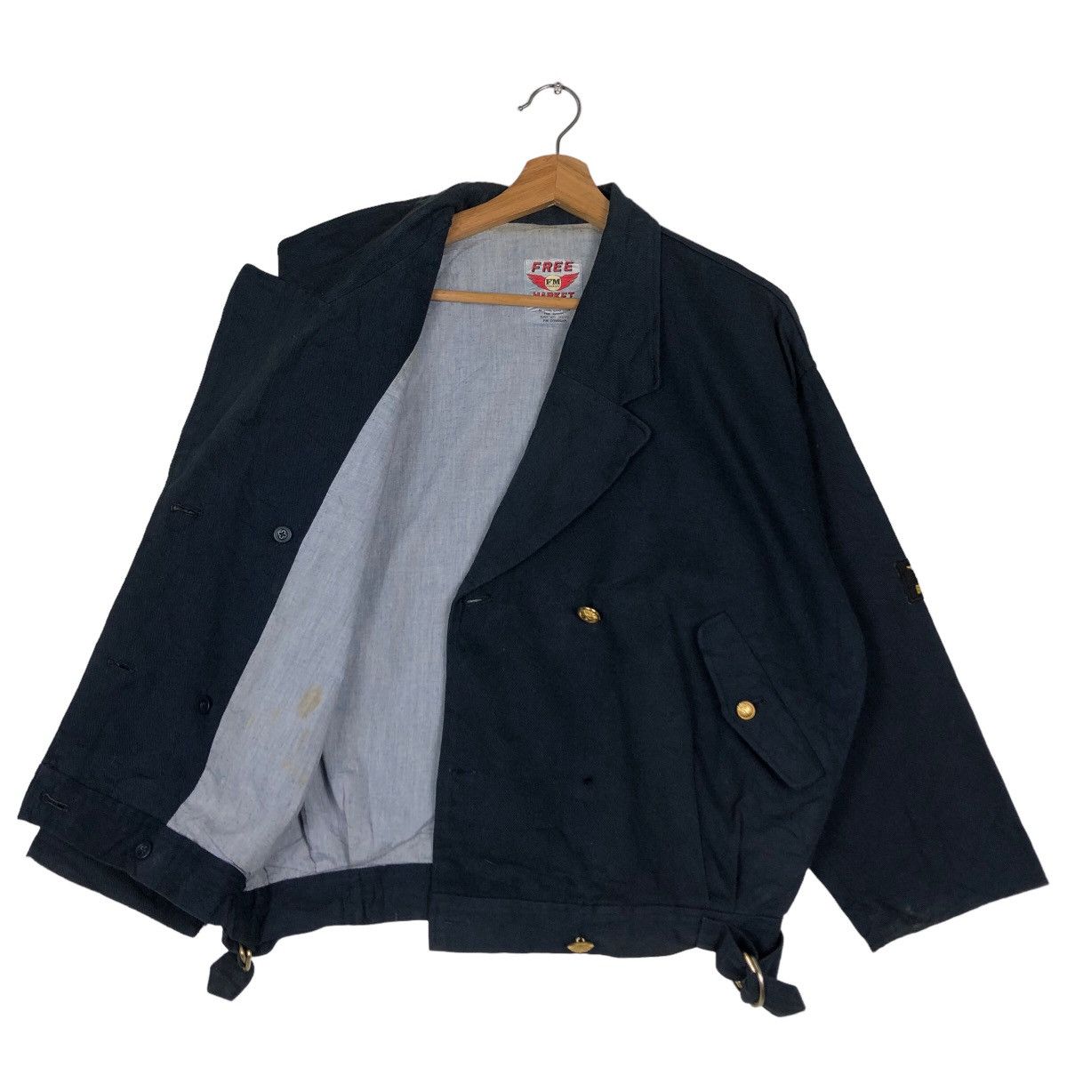 Vintage 🔥Punk Bomber Jacket Riot Riot Double Breast Free Market USA Size US M / EU 48-50 / 2 - 11 Thumbnail