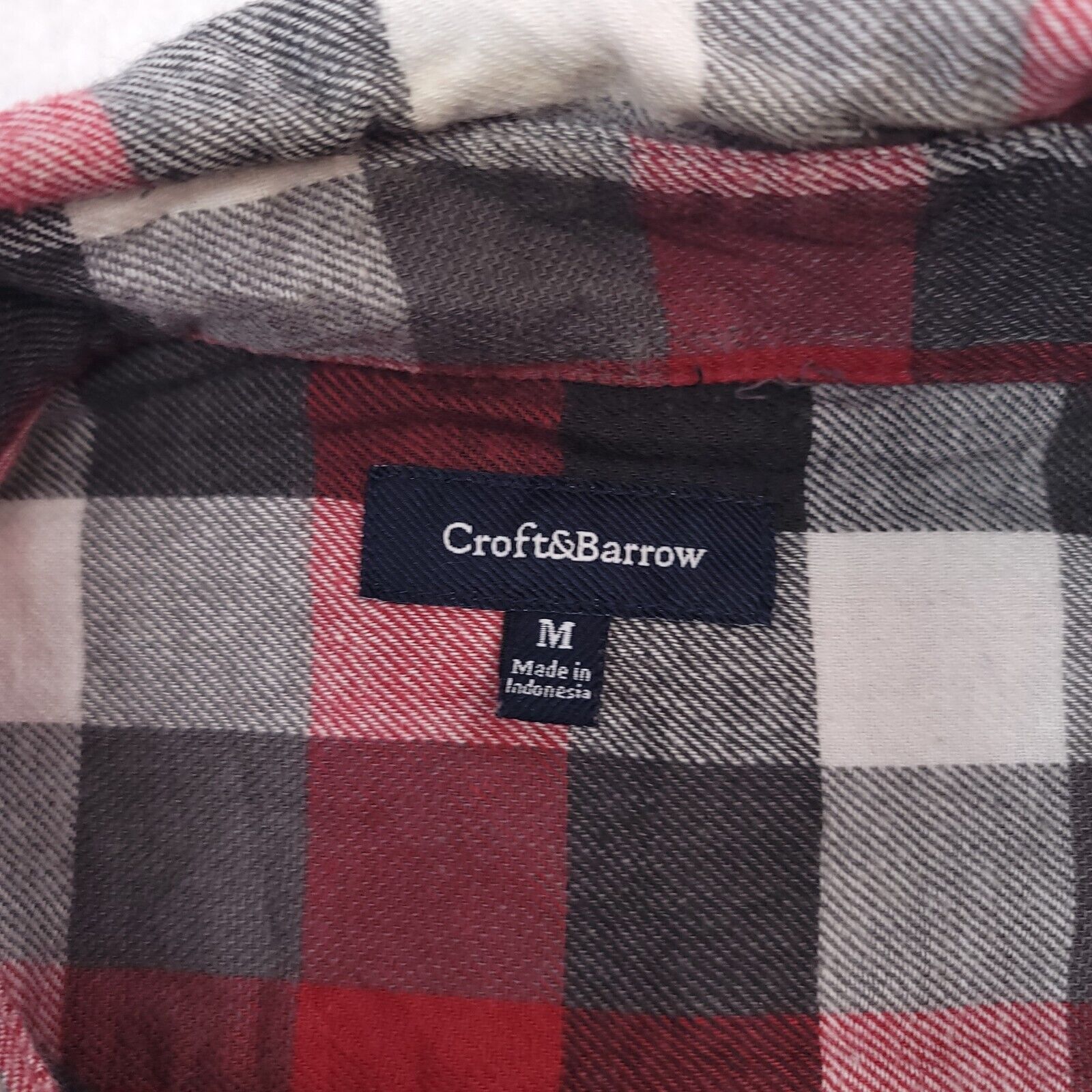 Croft & Barrow Croft & Barrow Gingham Flannel Shirt Mens Size Medium M Red Size US M / EU 48-50 / 2 - 3 Thumbnail