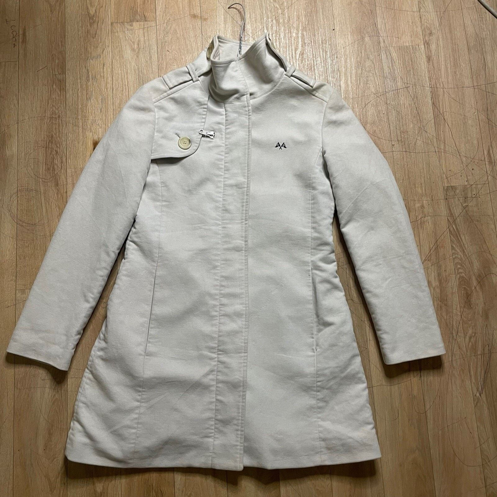Burberry vintage THOMAS BURBERRY coat winter cotton velour women's Size XS / US 0-2 / IT 36-38 - 2 Thumbnail