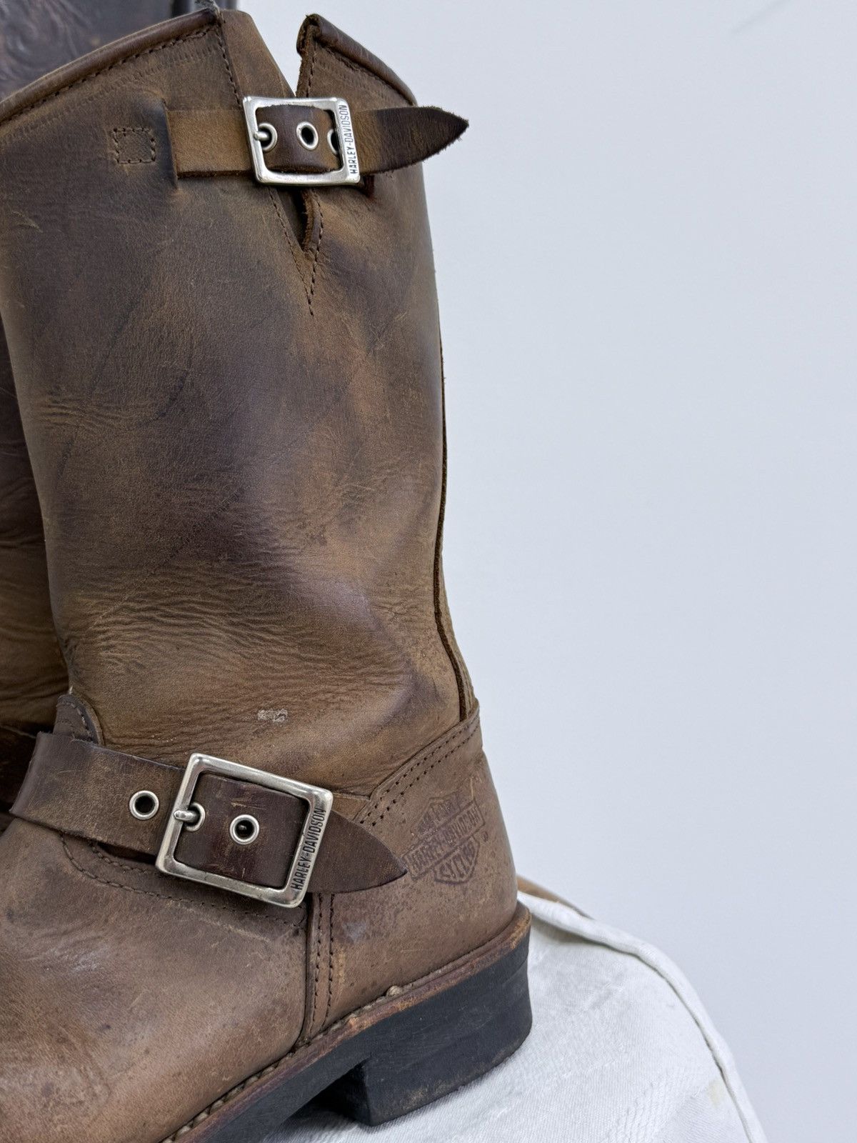 Harley Davidson Vintage Harley Davidson Leather Boots Size US 5.5 / EU 38 - 3 Thumbnail