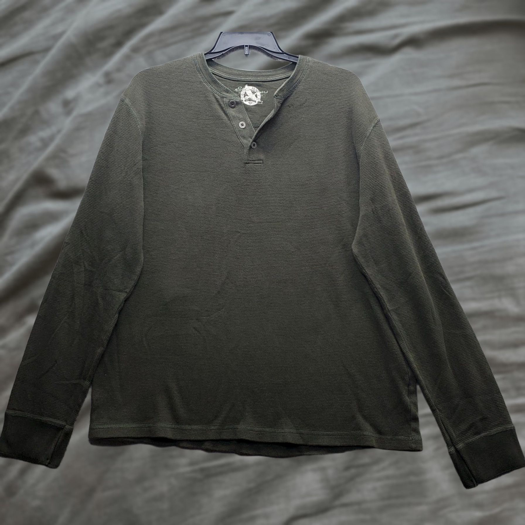 Eddie Bauer Eddie Bauer Henley Shirt Mens XL Tall Green Knit Original Outdoor Outfitter Shirt Mens XL Tall Green Knit Henley Size US XL / EU 56 / 4 - 1 Thumbnail