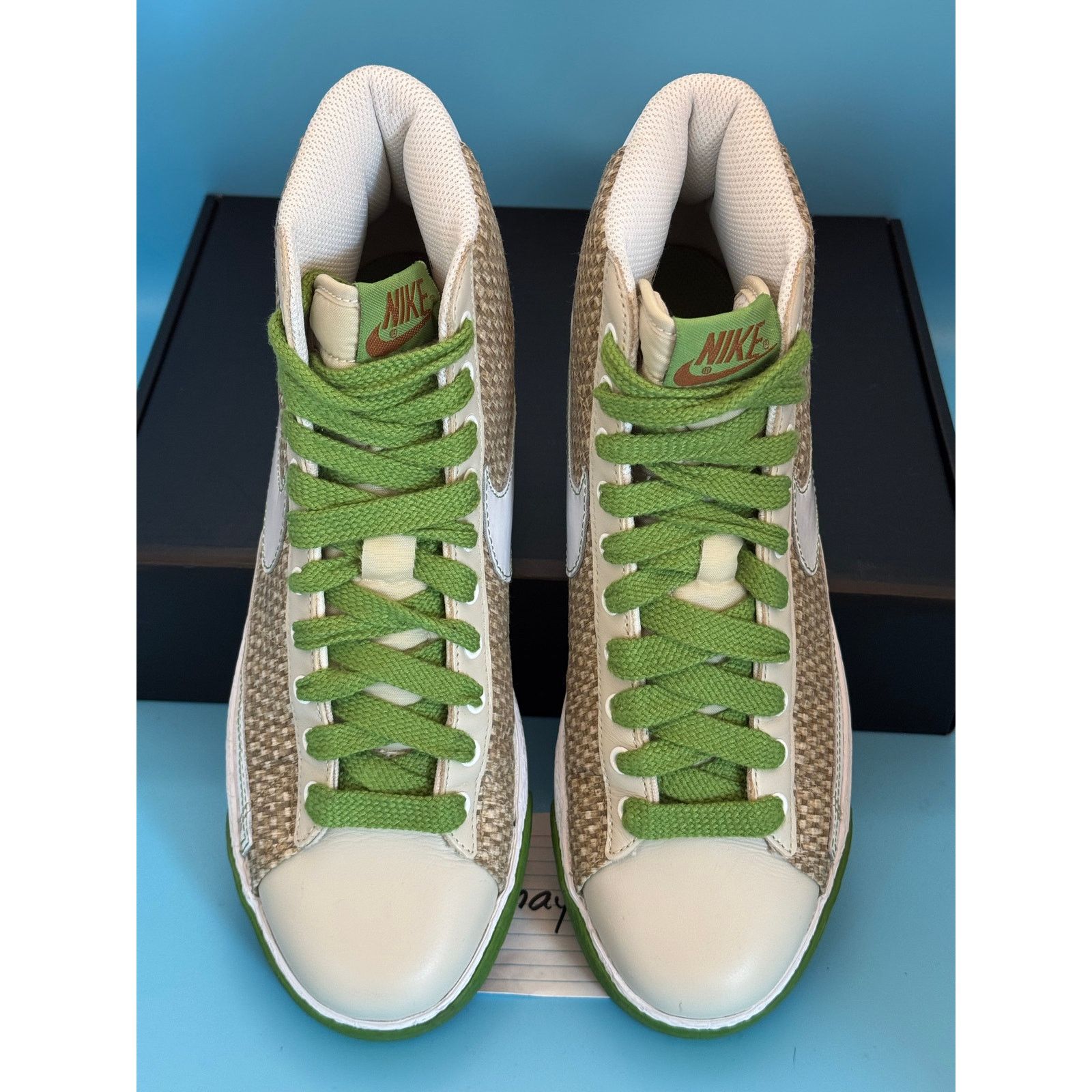 Nike WMNS Nike Blazer Mid Premium Birch Chlorophyll w10 Size US 10 / IT 40 - 7 Thumbnail