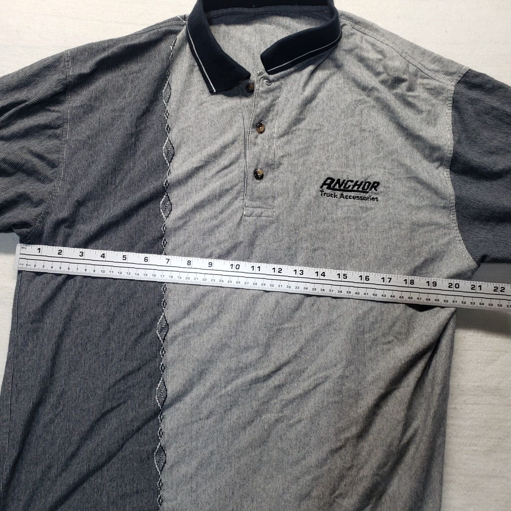 Bugle Boy VINTAGE Bugle Boy Shirt Polo Gray Adult Large L Men Short Sleeve Cotton Polyester Casual Polo Shirt Mens Size US L / EU 52-54 / 3 - 3 Thumbnail