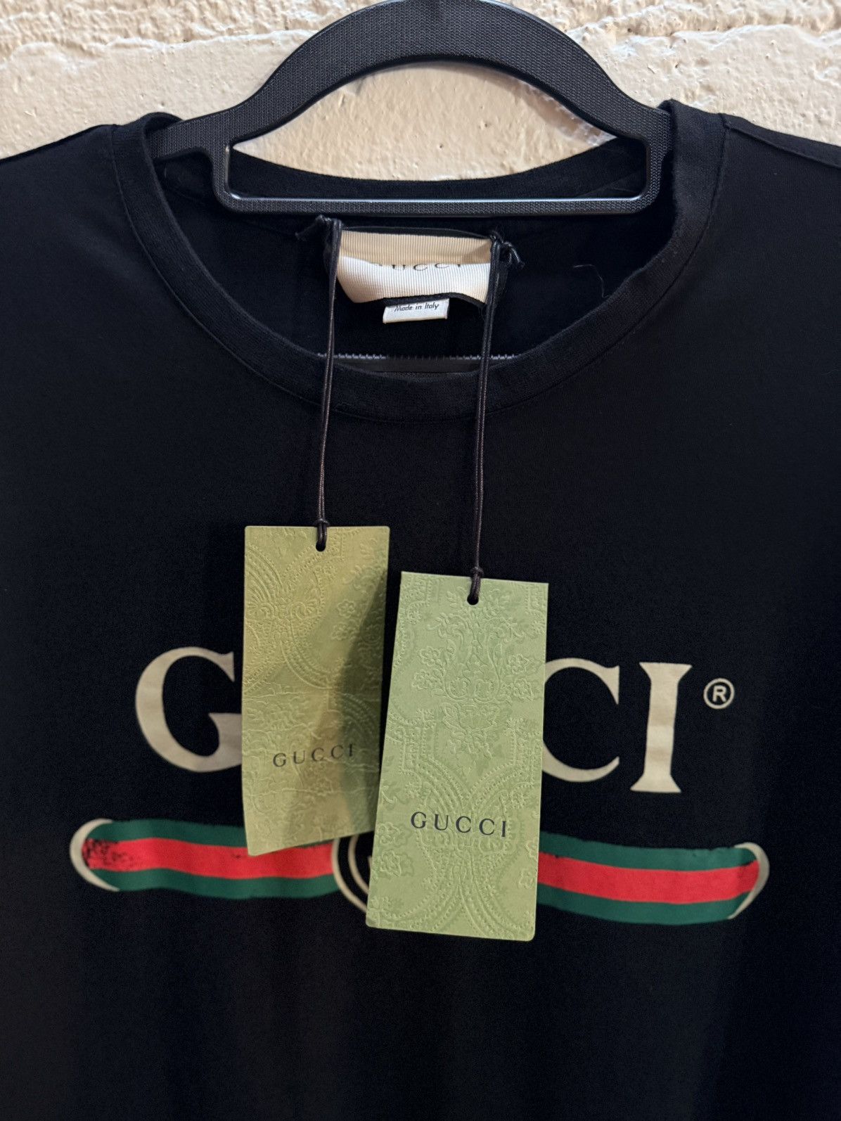 Gucci SS19 Black Classic Logo Tee Size US XXL / EU 58 / 5 - 7 Thumbnail