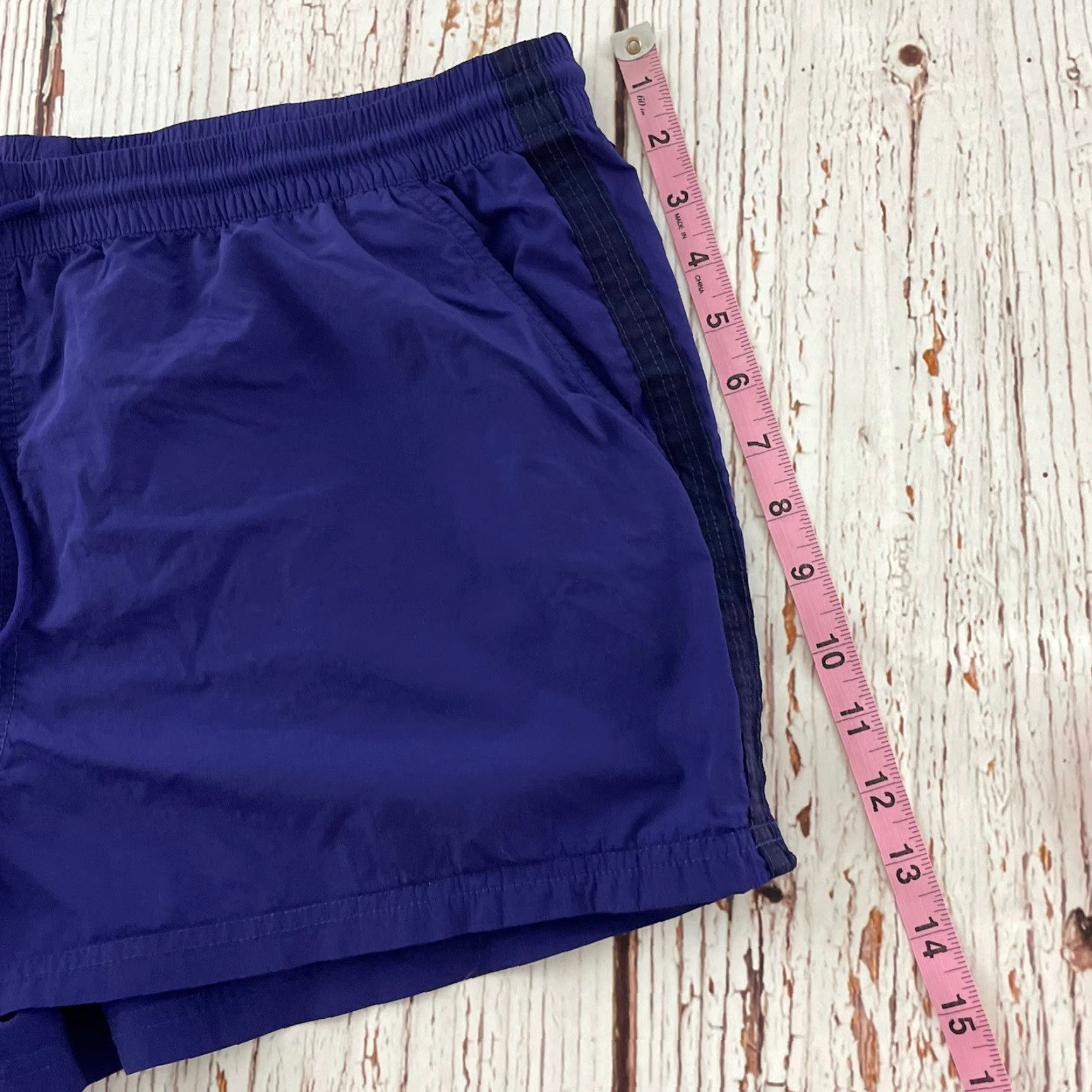 Athleta Athleta Athletic Elastic Waist Shorts Women's 14 Solid Purple Shirt Womens 14 Purple Athletic Shorts Size 36" / US 14 / IT 50 - 3 Thumbnail
