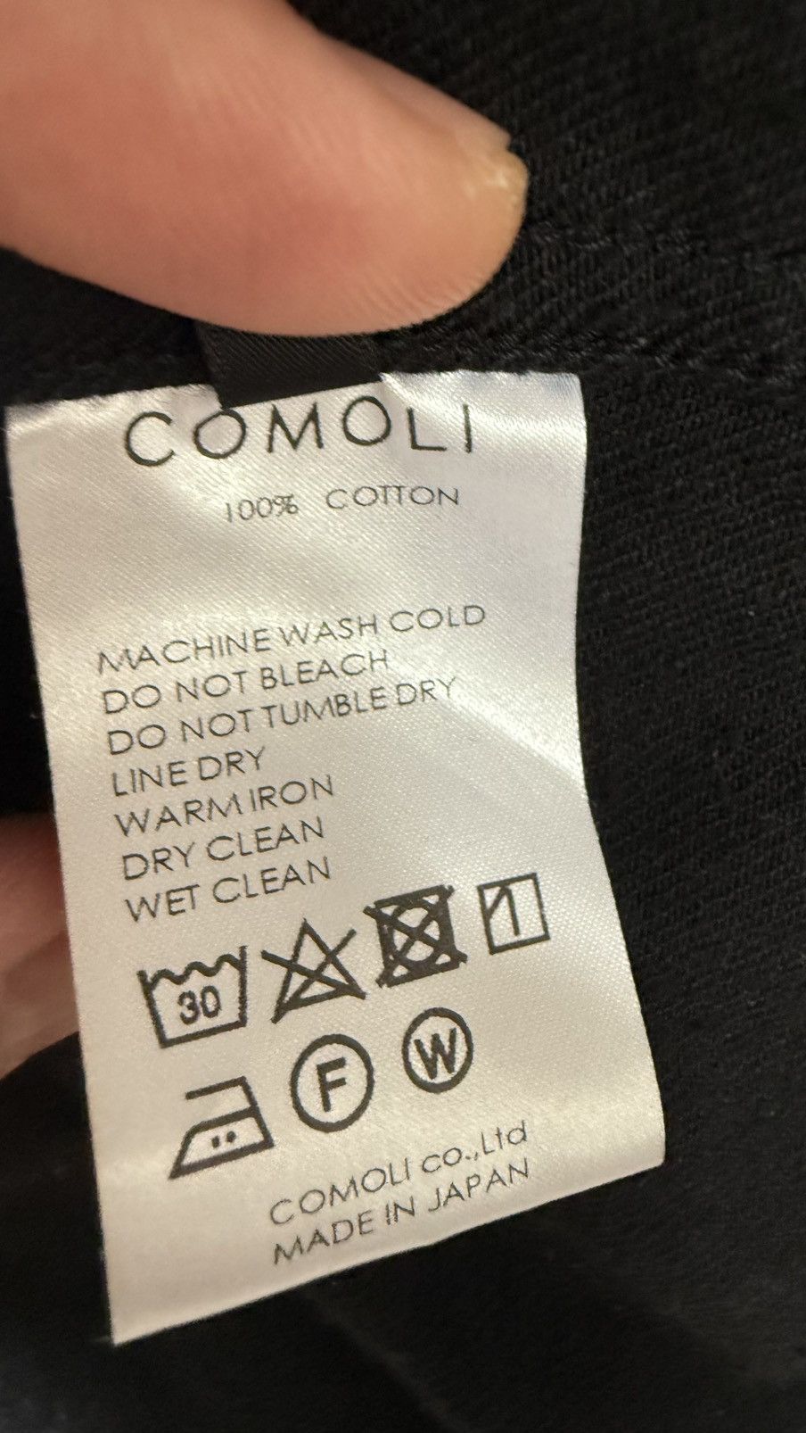 Comoli Rare Comoli 20AW Black Type 1 Denim Jacket Size XL Size US XL / EU 56 / 4 - 12 Thumbnail