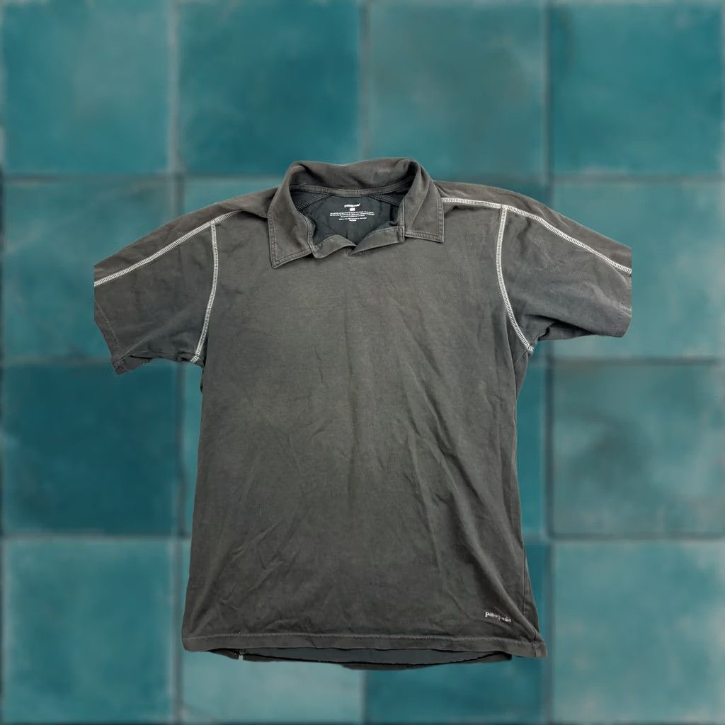 Patagonia Patagonia Polo Shirt Mens M Gray Short Sleeve Shirt Polo Mens Gray Short Sleeve Casual Hiking Top Size US M / EU 48-50 / 2 - 1 Thumbnail