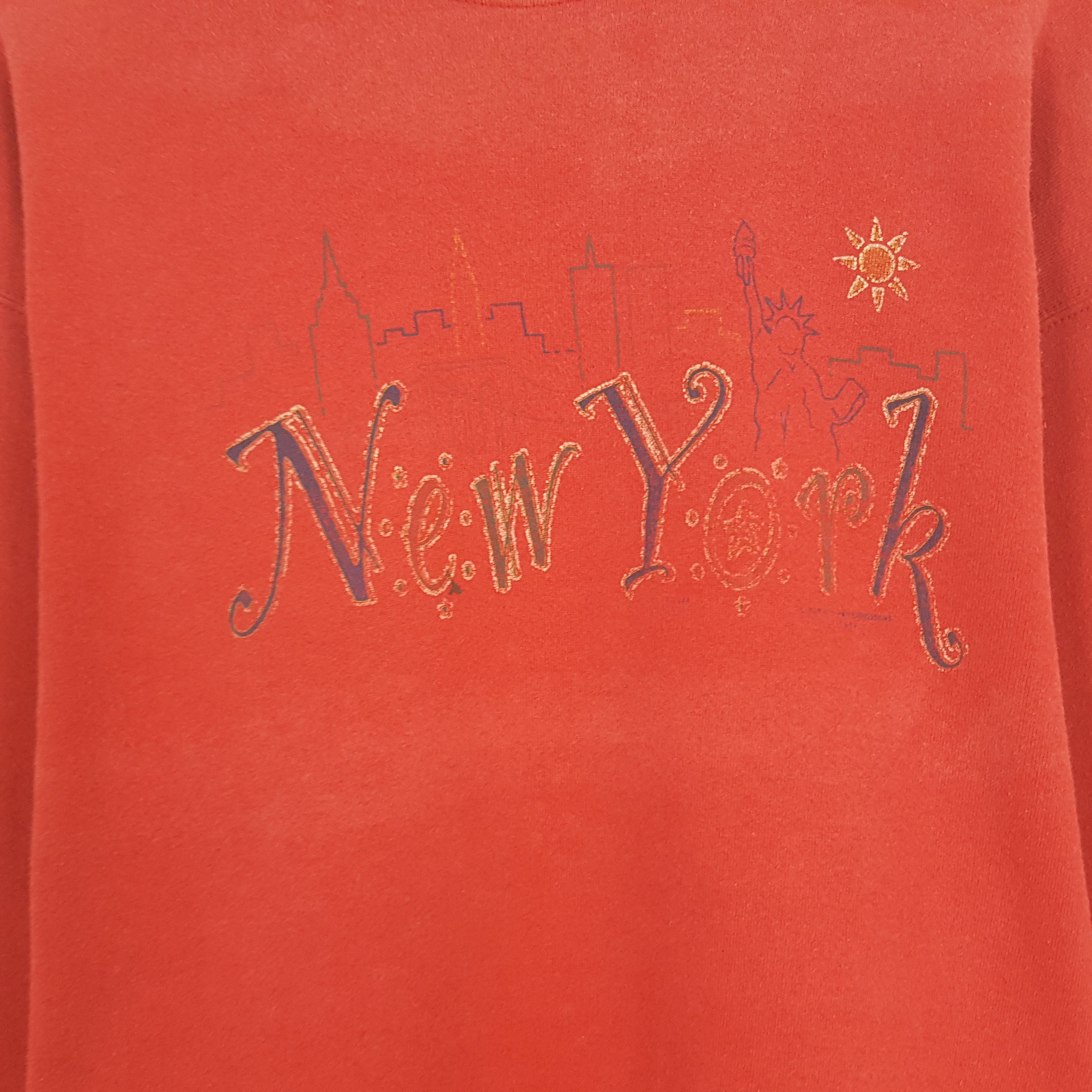 Vintage Vintage New York Fashion Sweatshirt Size US L / EU 52-54 / 3 - 2 Thumbnail
