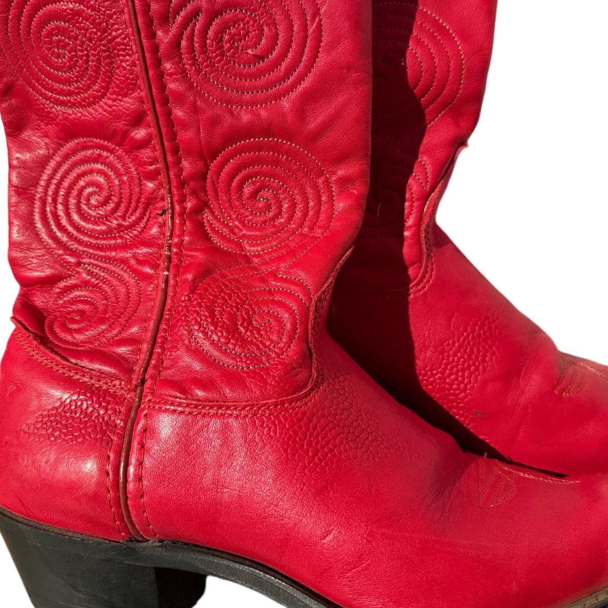 Vintage red cowboy boots Size US 7 / IT 37 - 4 Thumbnail