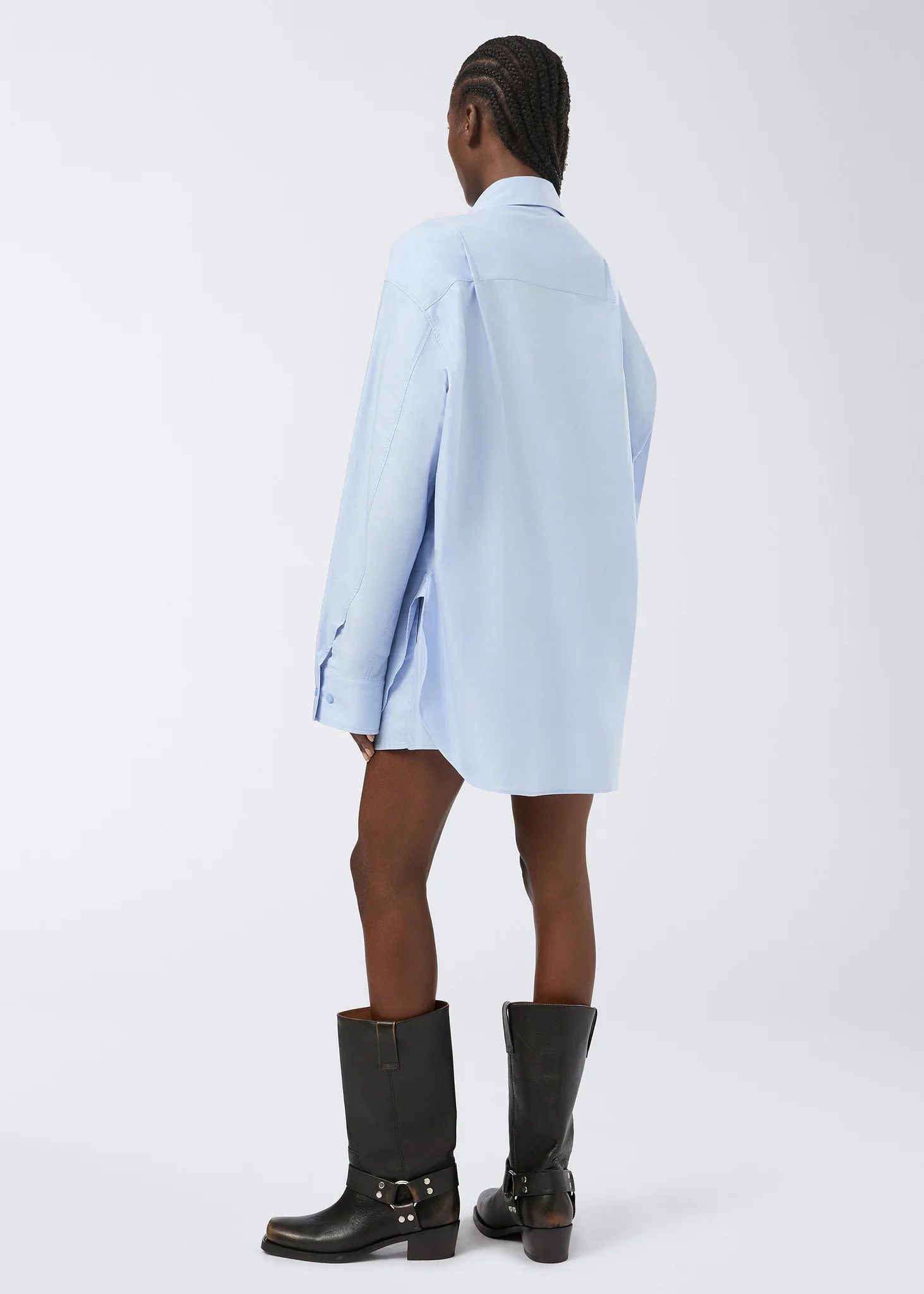 THE ANDAMANE o1s22i1n1024 Georgiana Shirt And Short Set in Light Blue Size 27" / US 4 / IT 40 - 3 Thumbnail
