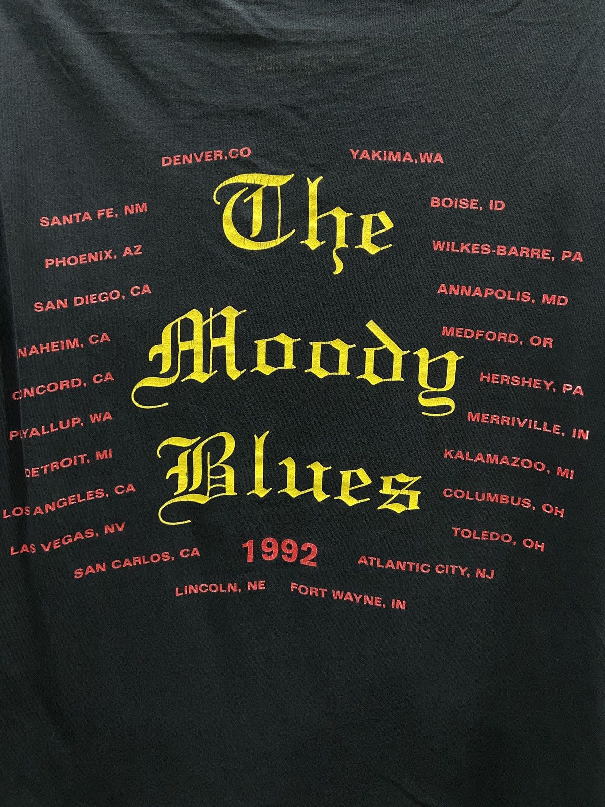 Band Tees × Vintage Vintage 1992s The Moody Blues Band Rock TOUR TShirt Size US XL / EU 56 / 4 - 13 Thumbnail