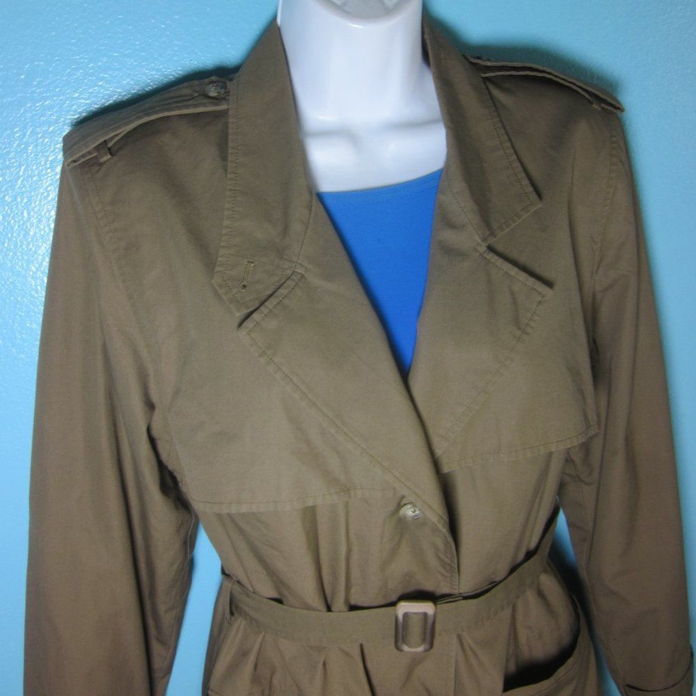 Banana Republic VINTAGE Late 70's Banana Republic Cotton Travel Trench Coat Size M / US 6-8 / IT 42-44 - 9 Thumbnail