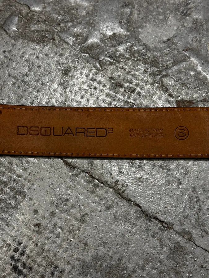 Dsquared2 Dsquared2 Red Faded Leather Belt Size ONE SIZE - 8 Thumbnail
