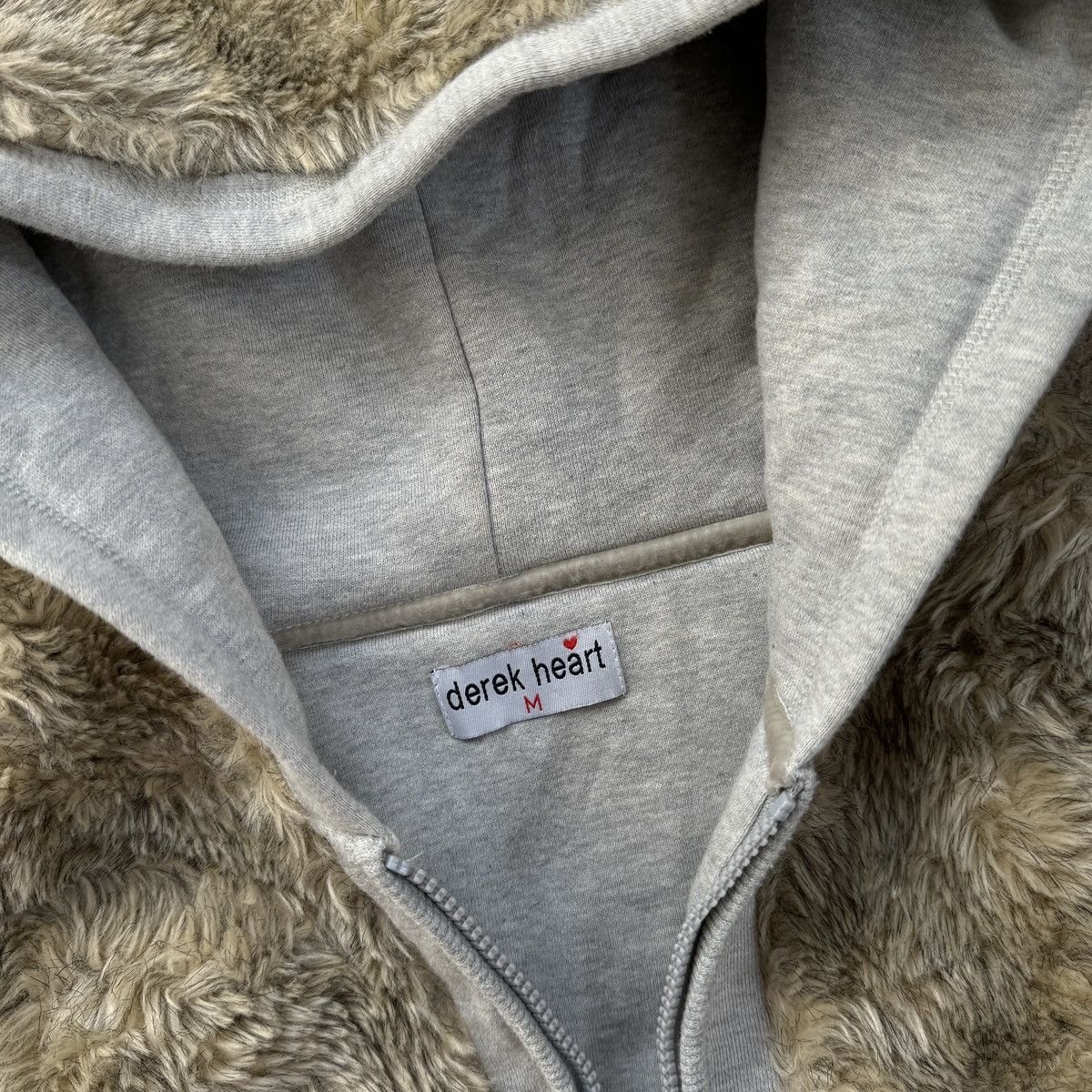 Hysteric Glamour Derek Heart Faux Fur Zip Hoodie LGB Style Size M / US 6-8 / IT 42-44 - 5 Thumbnail