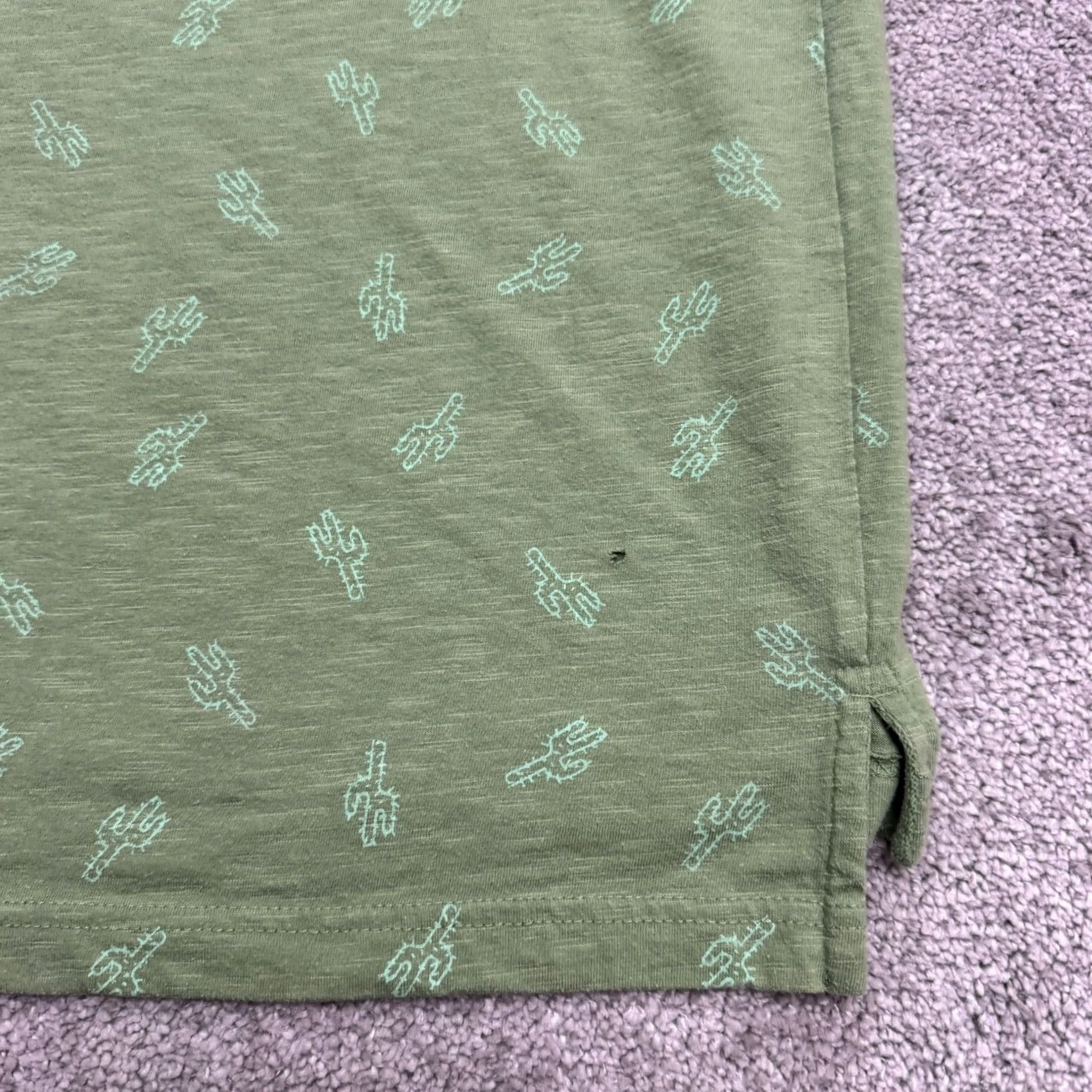 Vintage Foundry Cactus Polo Shirt Mens 3XL Green Short Sleeve Slub Cotton Polo Size US XXL / EU 58 / 5 - 5 Thumbnail