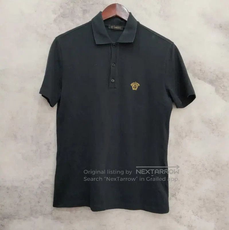 Versace Versace Black Cotton Short Sleeve Polo . Size US XS / EU 42 / 0 - 1 Thumbnail