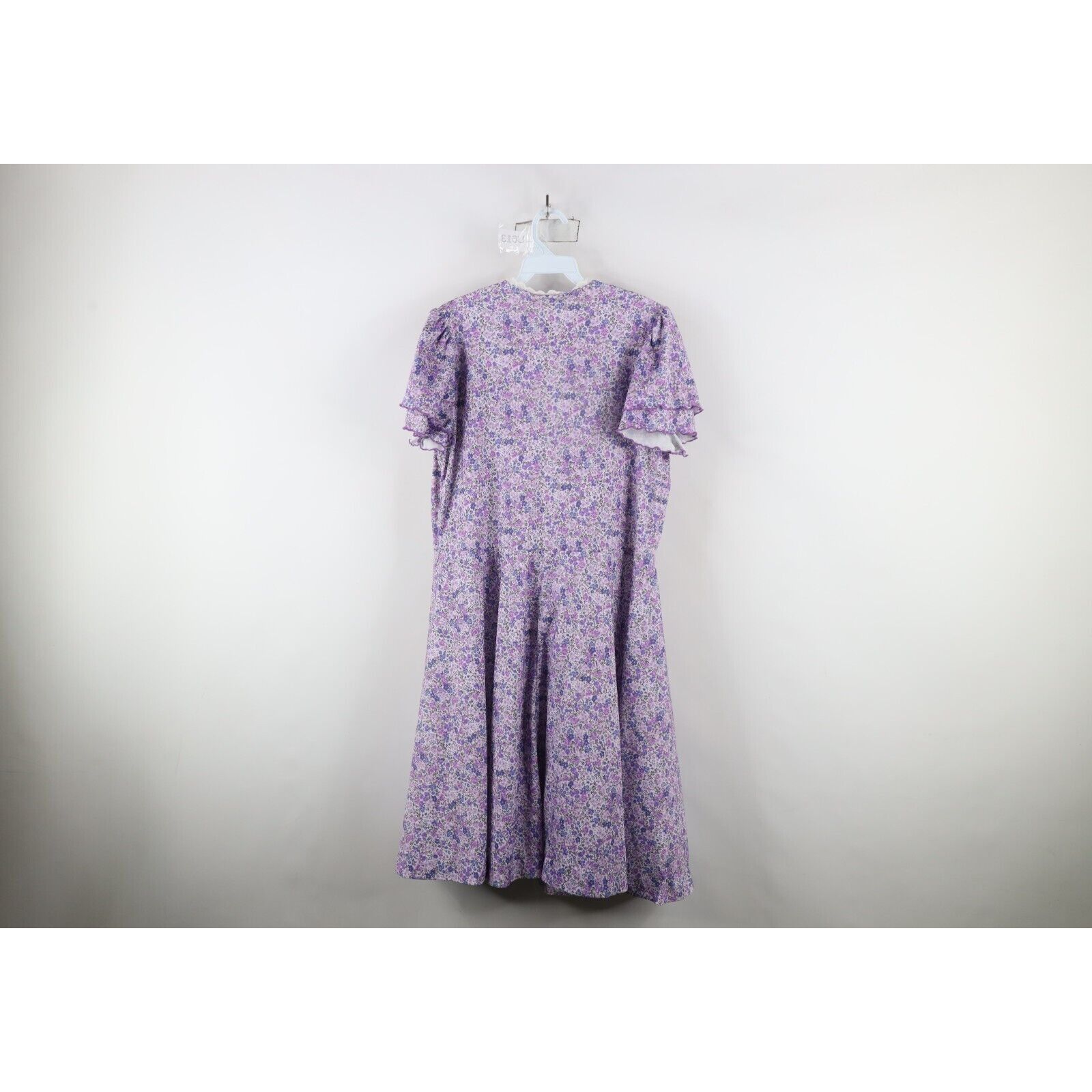 Vintage Vintage 70s Country Primitive Farmhouse Flower Lace Dress Size XXL / US 16-18 / IT 52-54 - 11 Thumbnail