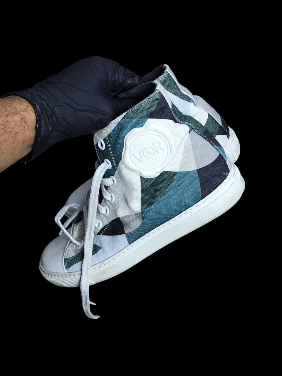Viktor & Rolf Viktor&Rolf Camo White Suede Sneakers Size US 6 / EU 39 - 9 Thumbnail