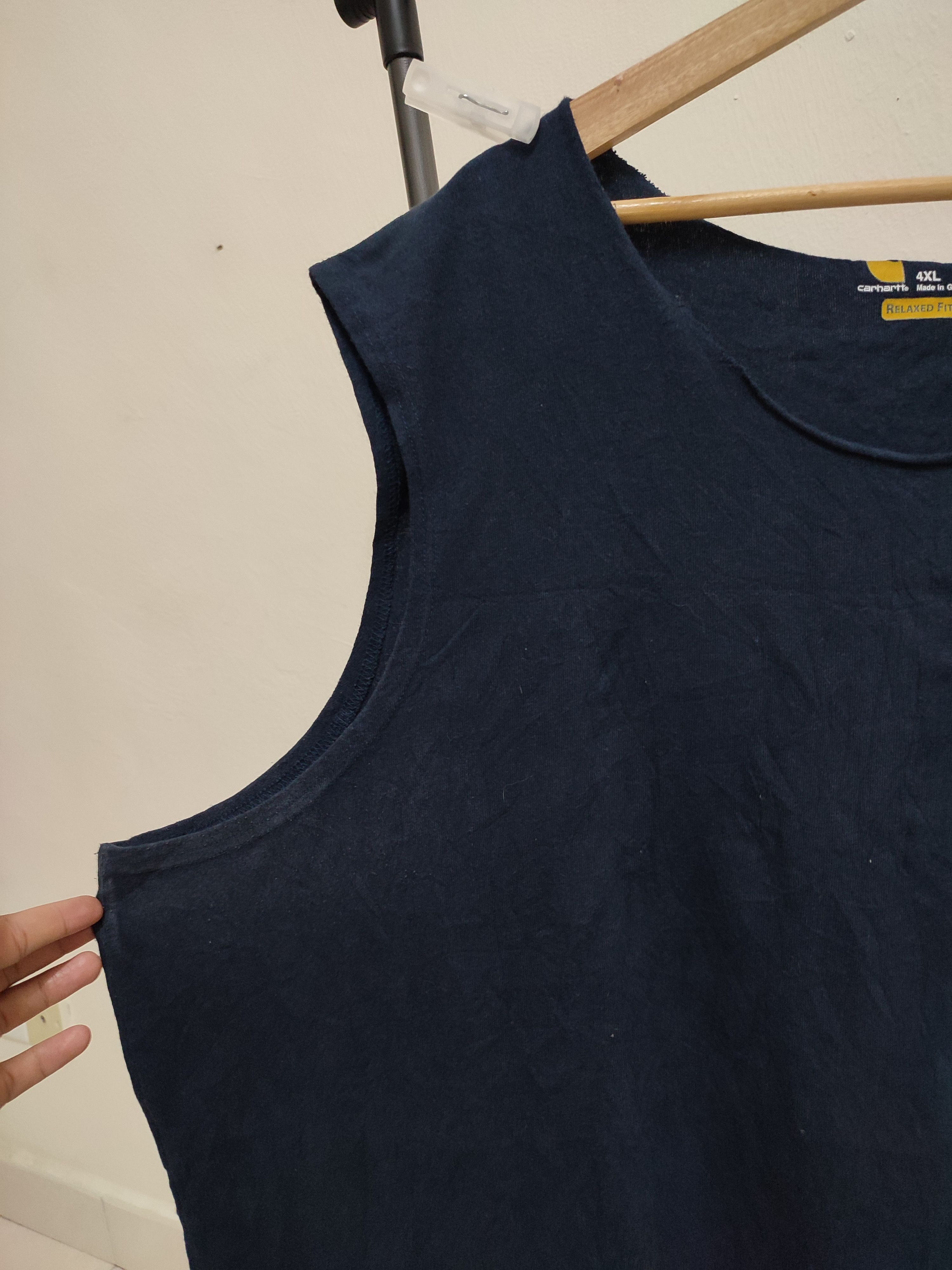 Carhartt Big Size Carhartt Sleeveless Single Pocket Tees Size US XXL / EU 58 / 5 - 9 Thumbnail