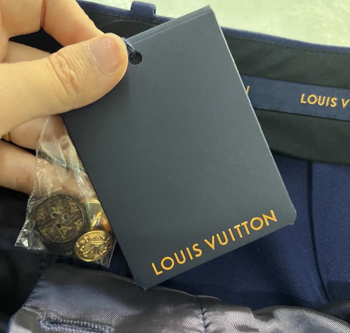 Louis Vuitton Louis Vuitton Monogram Belted Blue Shorts J41 Size US 38 / EU 54 - 3 Thumbnail