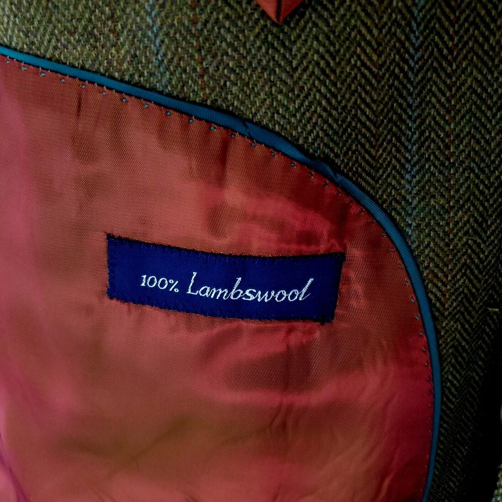 Alan Flusser Alan Flusser Lambswool Tweed 3 Button Sport Coat 44R Brown H Size 44R - 8 Thumbnail