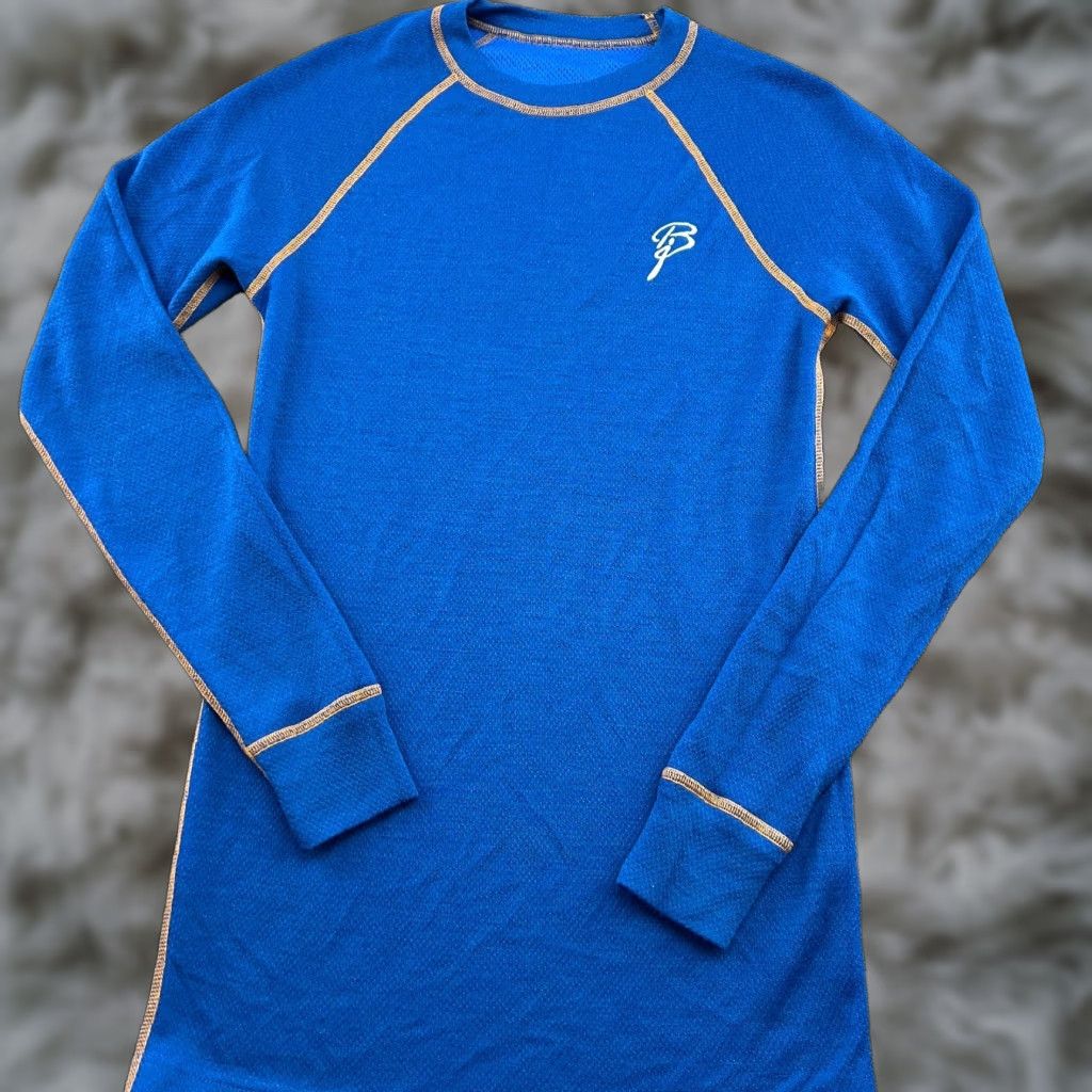 Vintage Bjorn Daehlie Base Layer Shirt Merino Wool Blend Outdoor Hiking Thermal Blue M Unisex Adults Regular XS? Size US M / EU 48-50 / 2 - 1 Thumbnail