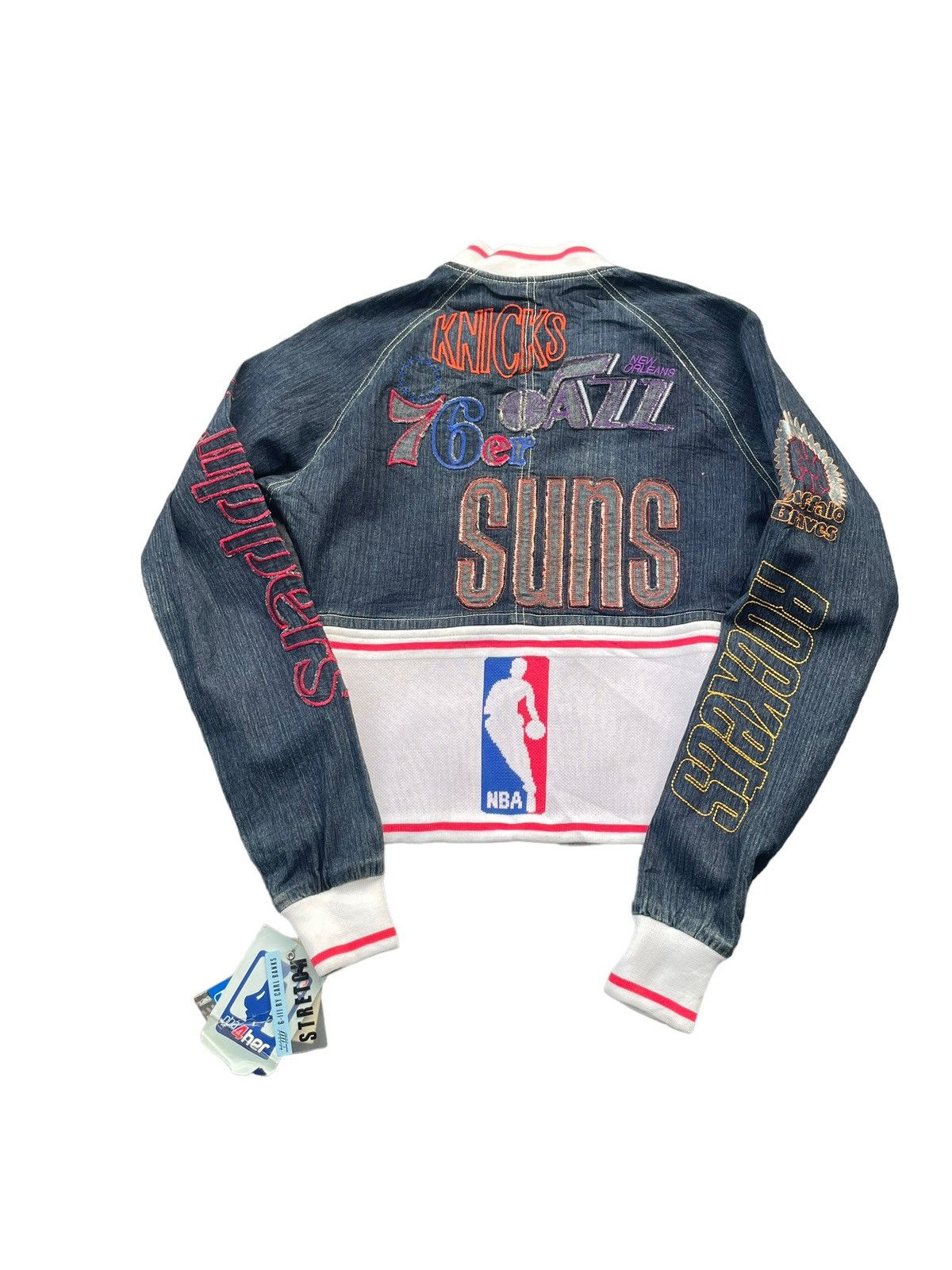 NBA Hardwood Classics NBA Denim Jacket Size S / US 4 / IT 40 - 8 Thumbnail