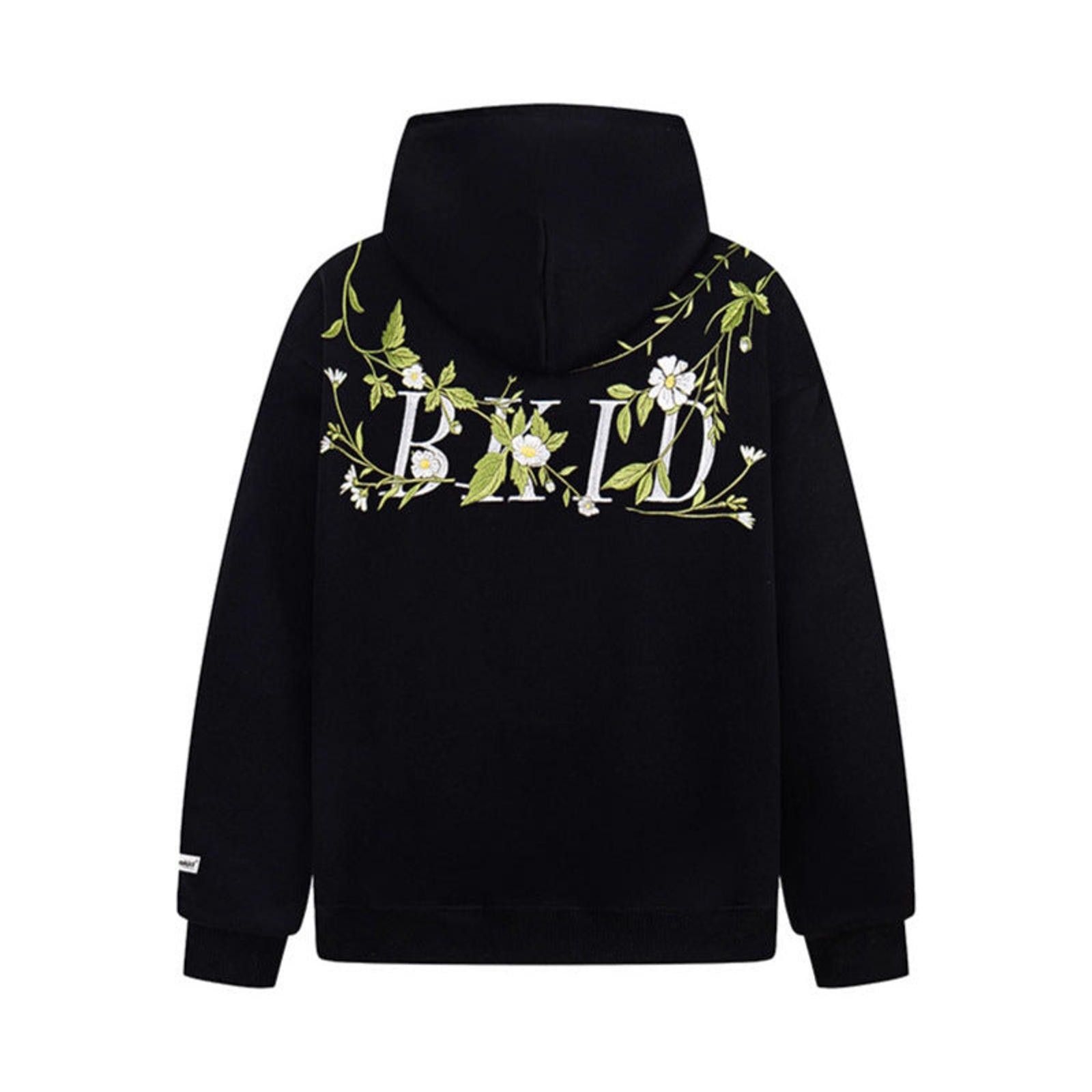 Vintage Black Floral Embroidered Hoodie Size US M / EU 48-50 / 2 - 2 Thumbnail