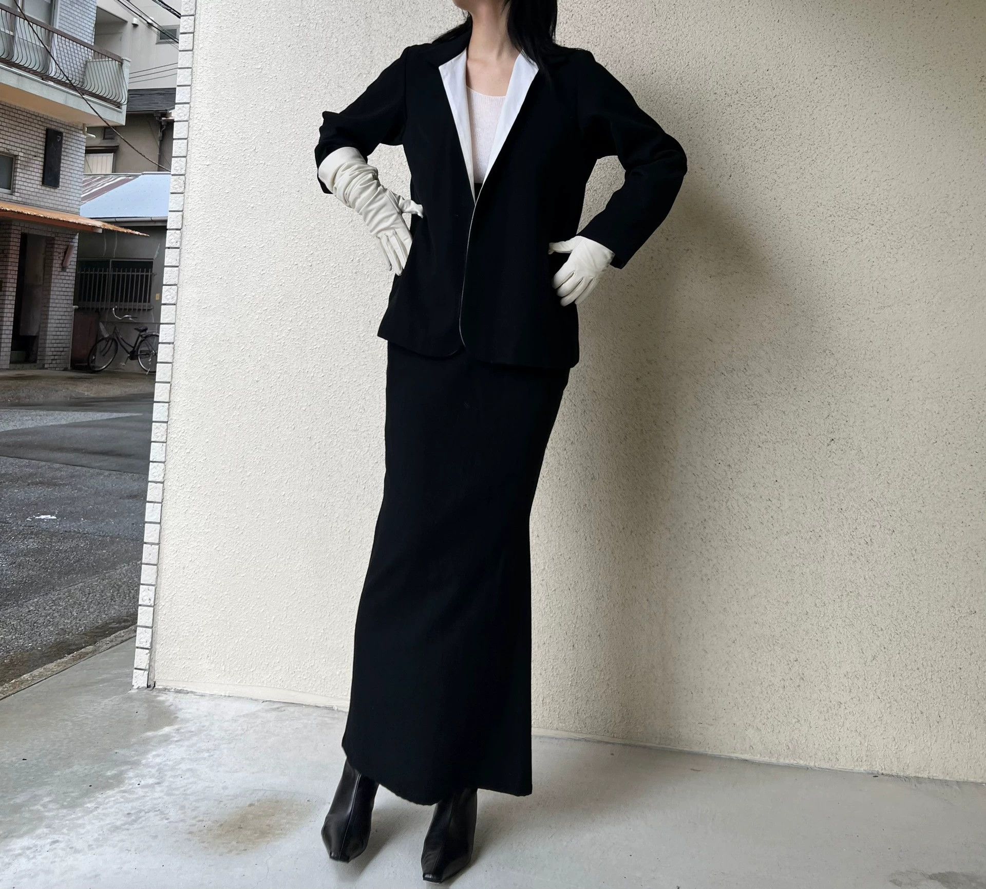 Yohji Yamamoto Yohji Yamamoto Black White Colorblock Wool Blazer Size L / US 10 / IT 46 - 3 Thumbnail