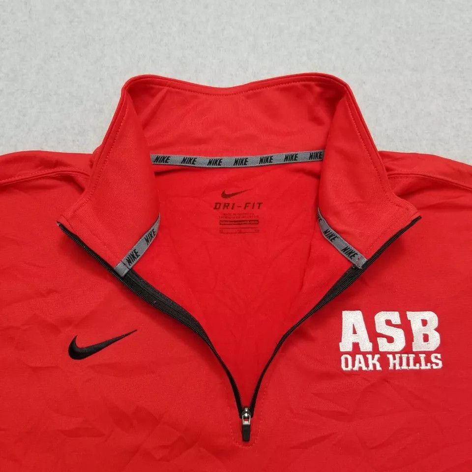 Nike Nike Sweatshirt Mens XL Red Long Sleeve Zip Dri Fit Pullover Size US XL / EU 56 / 4 - 4 Thumbnail