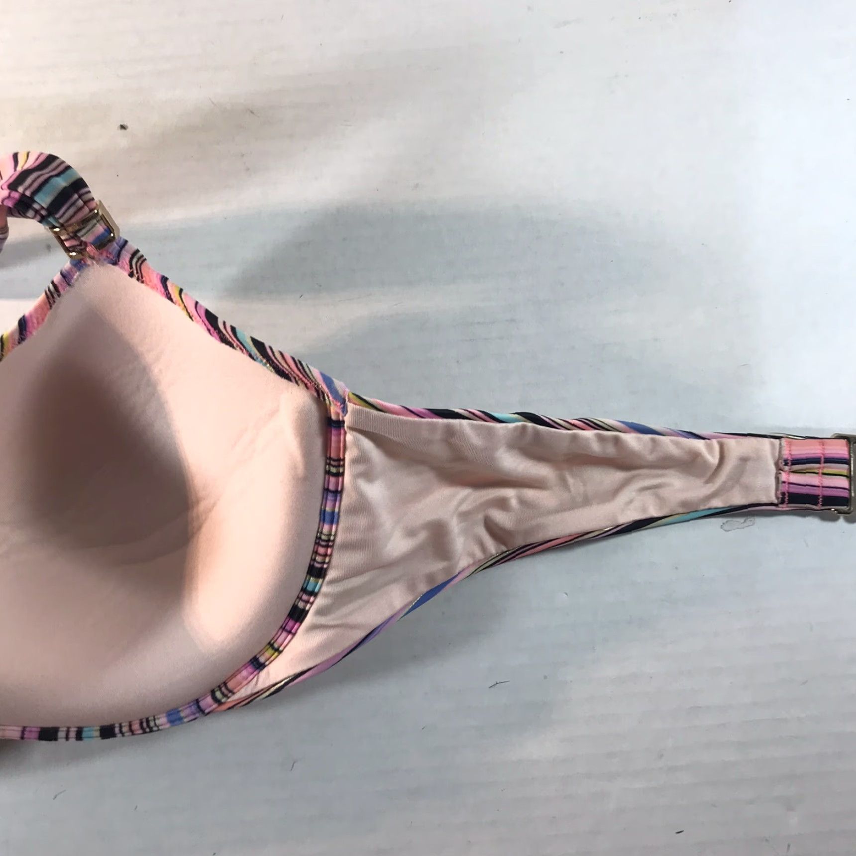 Victoria's Secret Victoria's Secret Women's Swimsuit Top Halter Padded Push-Up 36C Multicolor Lightwear Size XS / US 0-2 / IT 36-38 - 5 Thumbnail