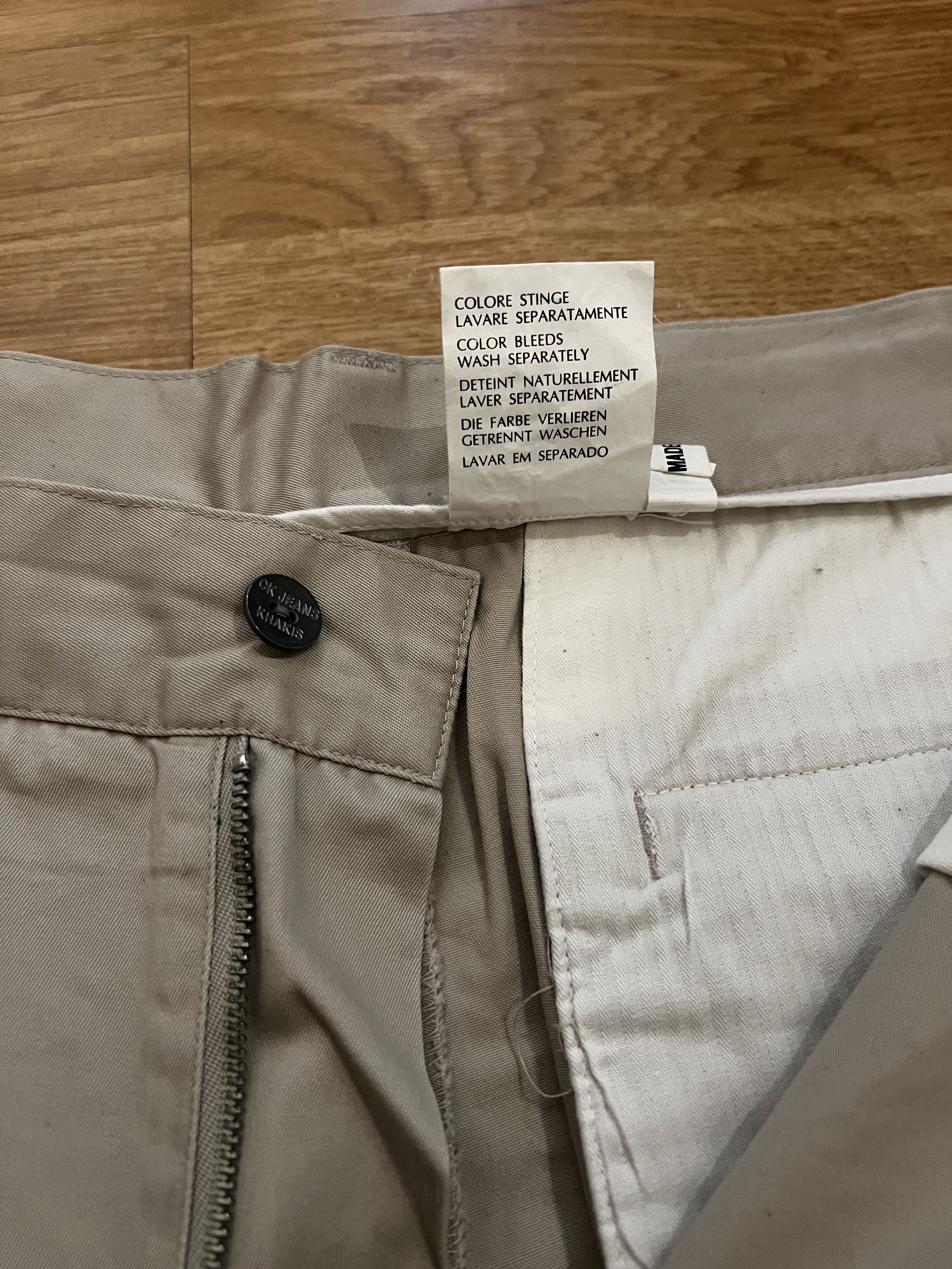 Calvin Klein Calvin Klein Beige Trousers Size 33 Size US 33 - 8 Thumbnail