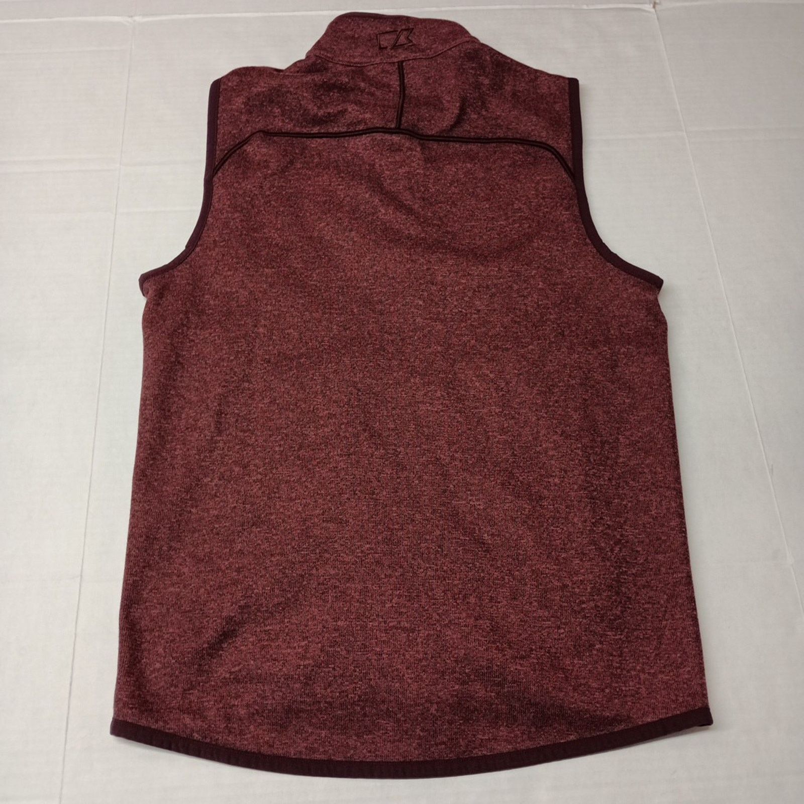Cutter & Buck Cutter & Buck Harvard Crimson Vest Jacket Mens S Maroon Knit Size US S / EU 44-46 / 1 - 9 Thumbnail