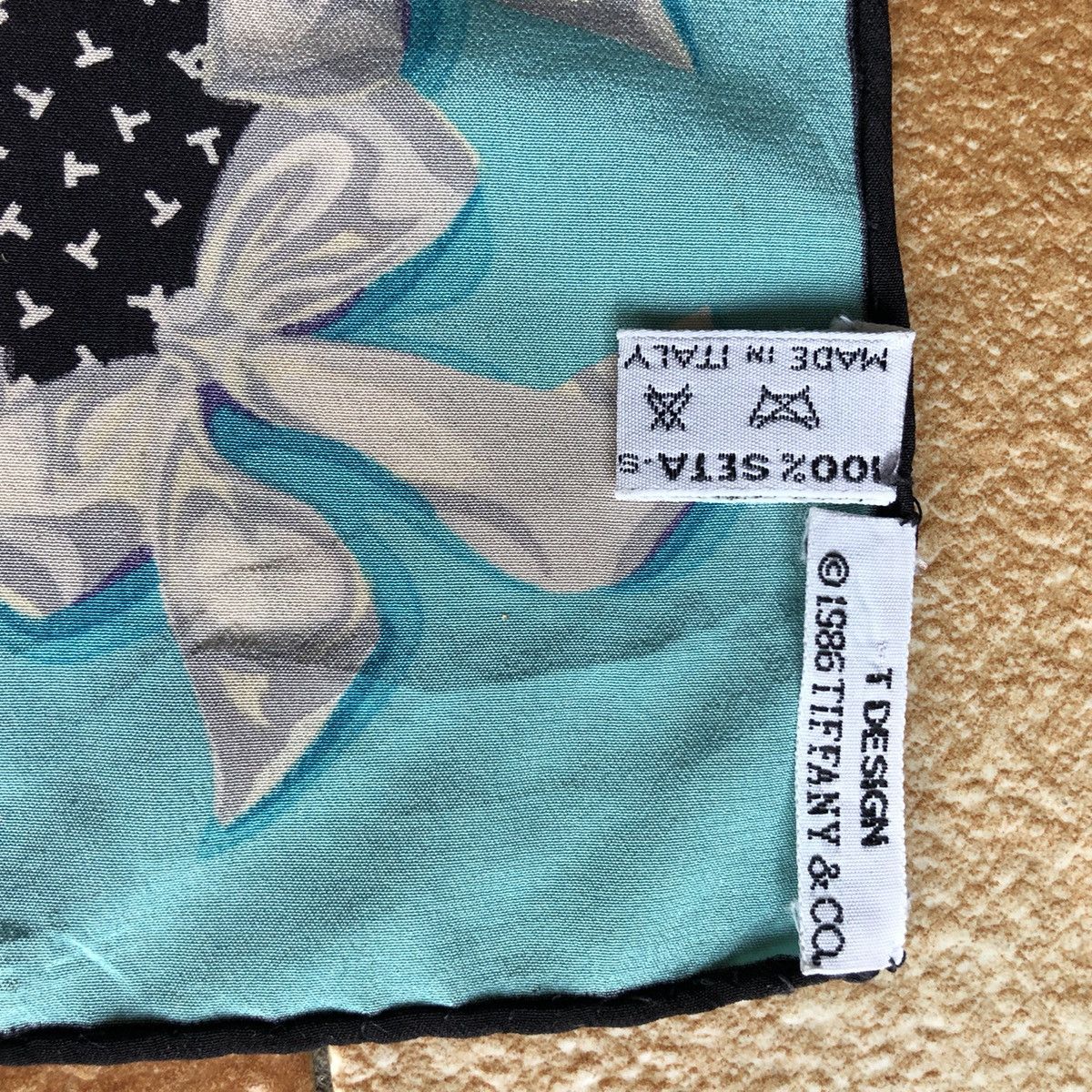 Tiffany & Co. vintage TIFFANY & CO Silk Scaft - 1986 “T DESIGN Size ONE SIZE - 8 Thumbnail