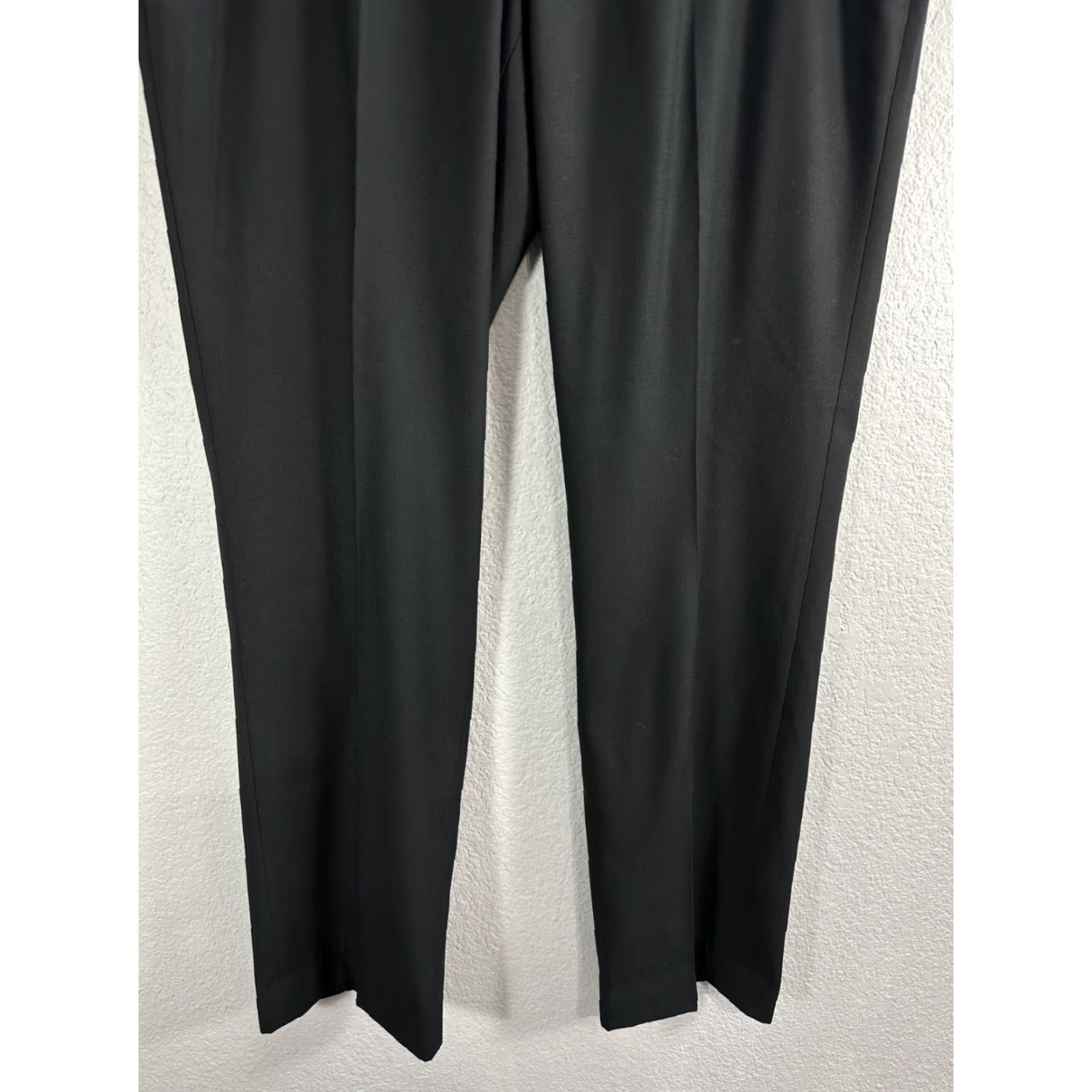Sperry Men's Perry Ellis Portfolio City Fit Black Pants Classic Sz 36 NWT Regular Inseam 32.5 Dress Pants Comfort Waist Flat Front Size US 36 / EU 52 - 5 Thumbnail