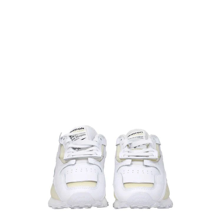 Maison Margiela ob1o1e1124 Leather Sneakers in White Size US 7.5 / IT 37.5 - 3 Thumbnail