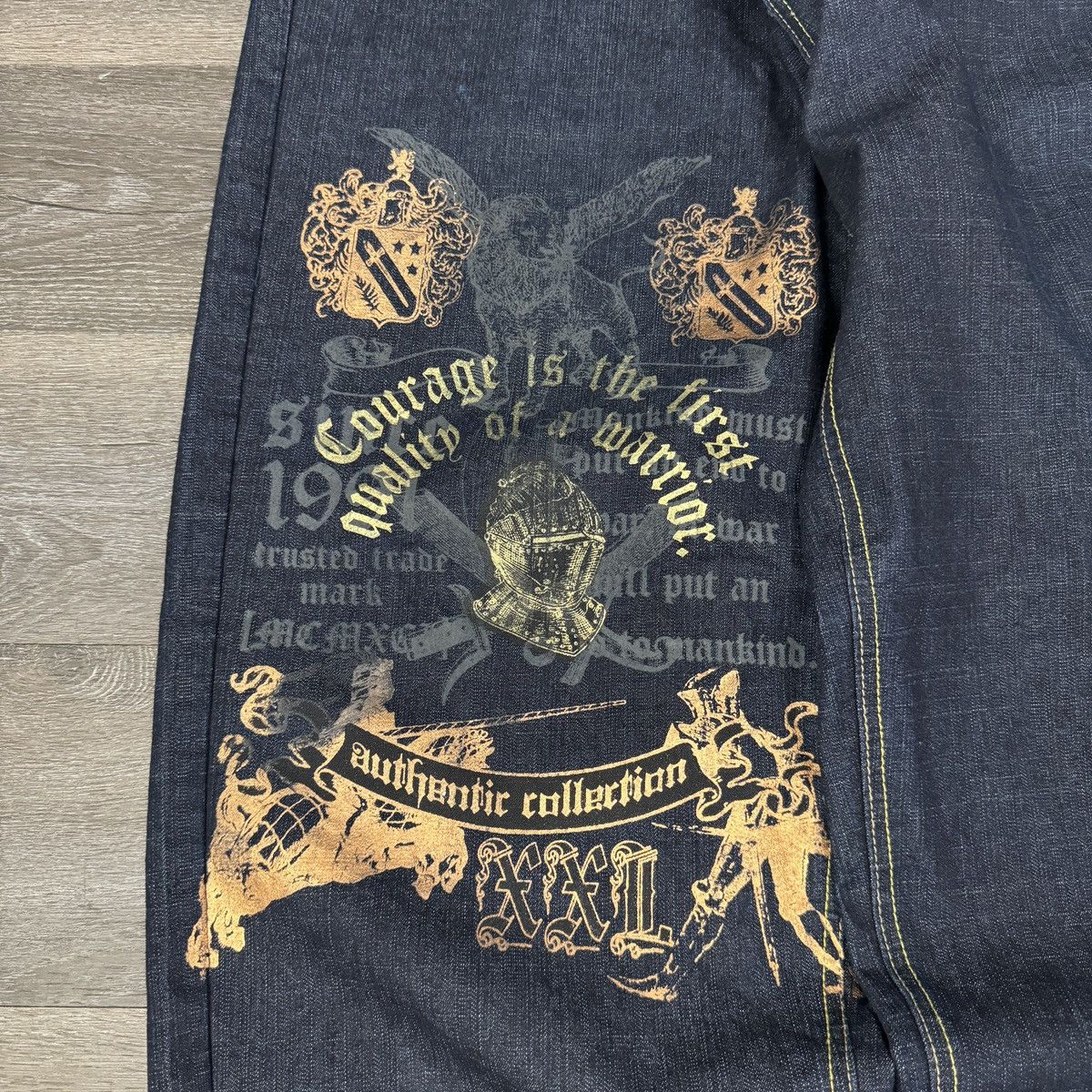 JNCO × Southpole × Vintage Rare Vintagw y2k Southpole baggy crazy embroidered jeans Size US 38 / EU 54 - 3 Thumbnail